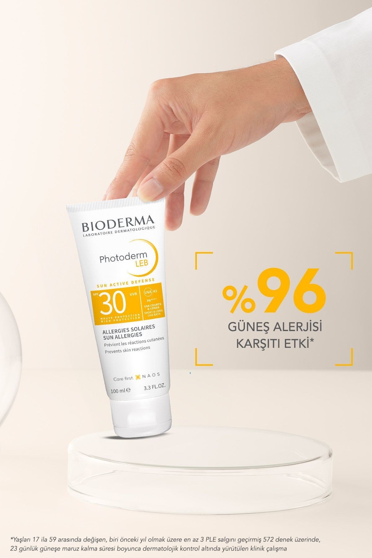 Photoderm LEB SPF 30 Hassas Ciltler Güneş Alerjisi Karşıtı Jel Formda Yüz Güneş Kremi 100 m