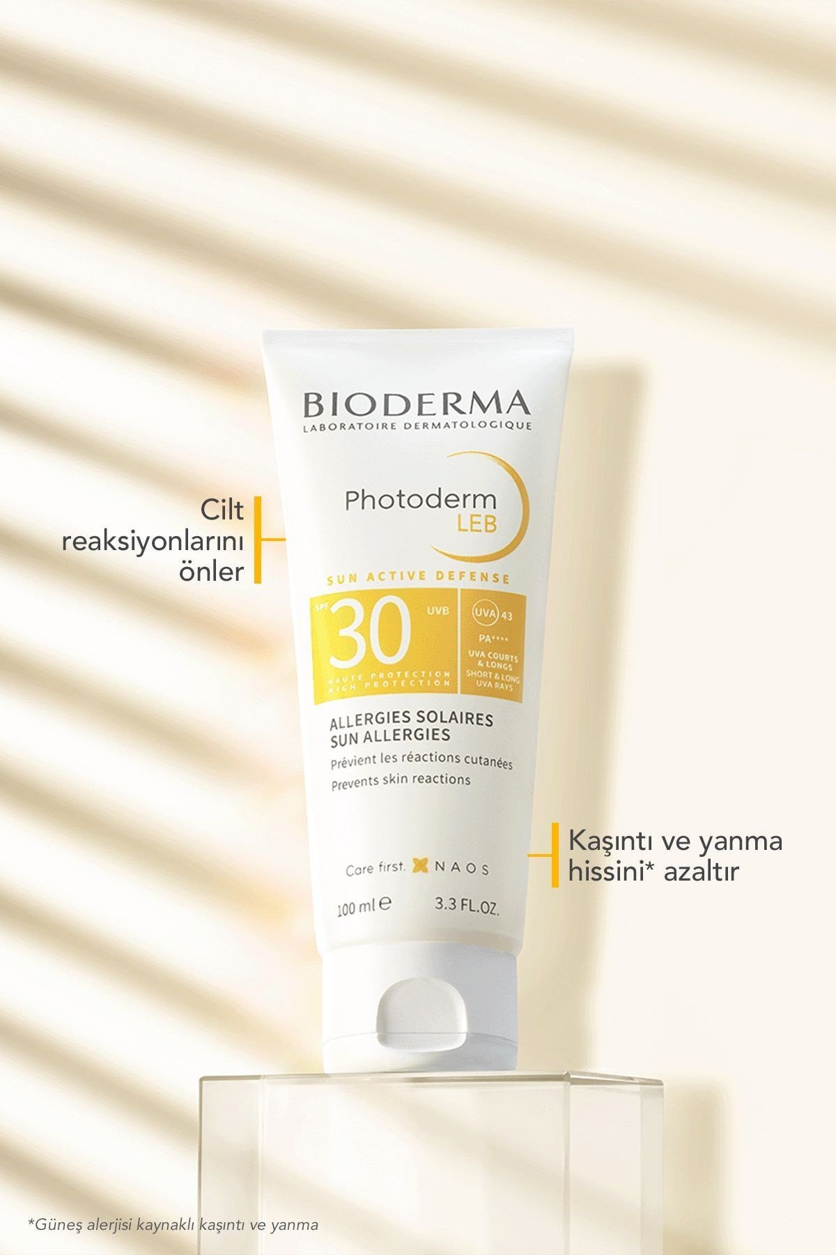 Photoderm LEB SPF 30 Hassas Ciltler Güneş Alerjisi Karşıtı Jel Formda Yüz Güneş Kremi 100 m