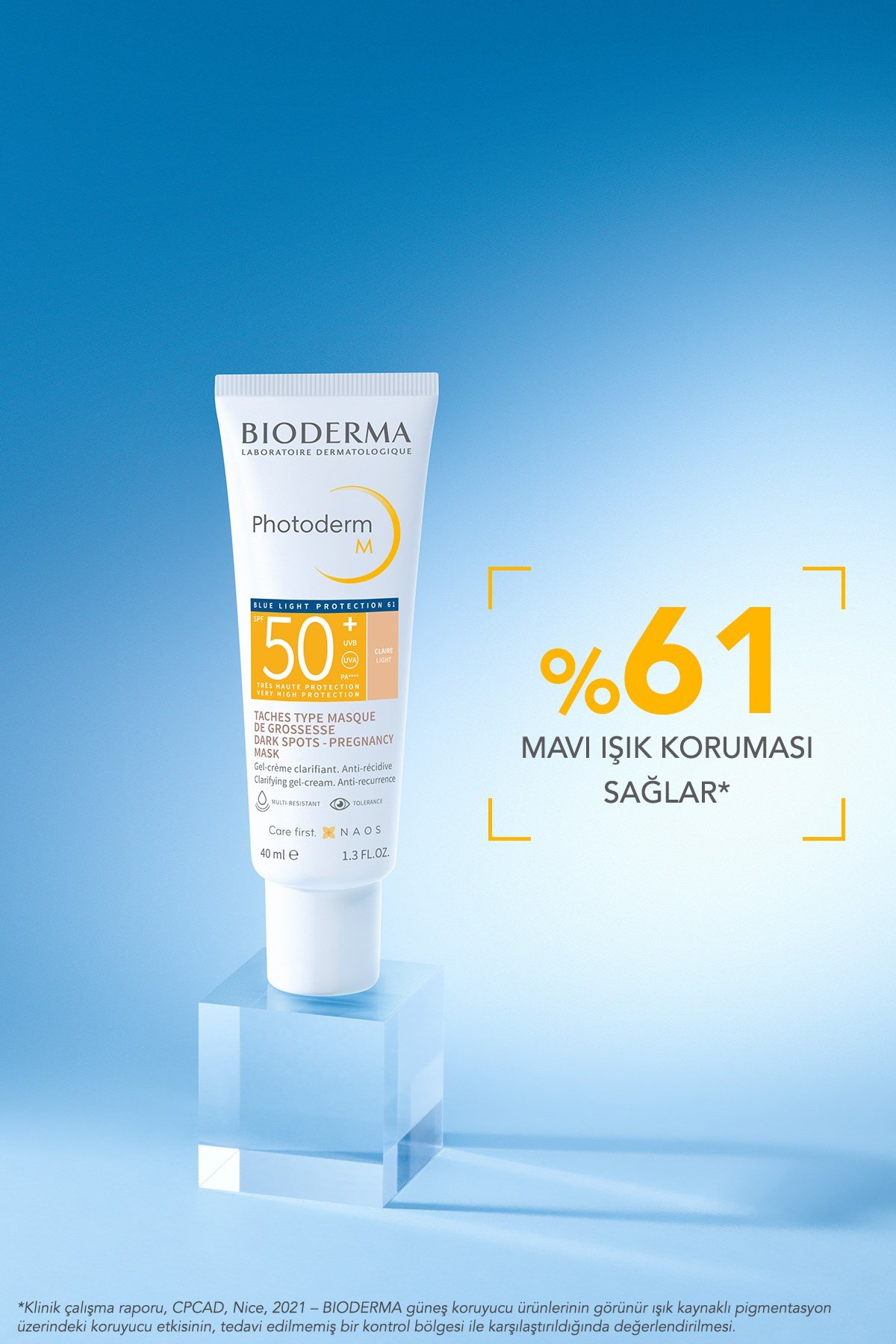 Photoderm M SPF50+ Kapatıcı Etkili Leke Karşıtı Çok Yüksek Korumalı Renkli Güneş Kremi Light 40 ML