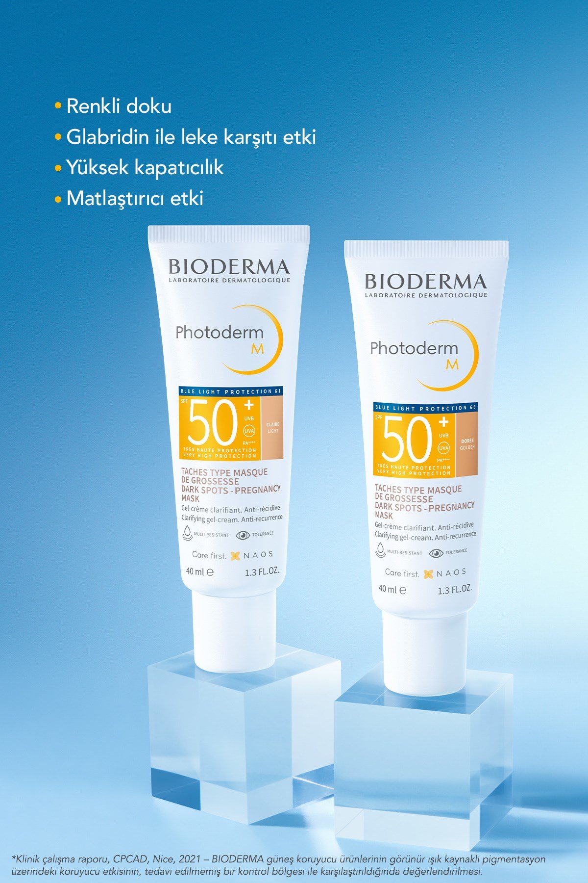 Photoderm M SPF50+ Kapatıcı Etkili Leke Karşıtı Çok Yüksek Korumalı Renkli Güneş Kremi Light 40 ML