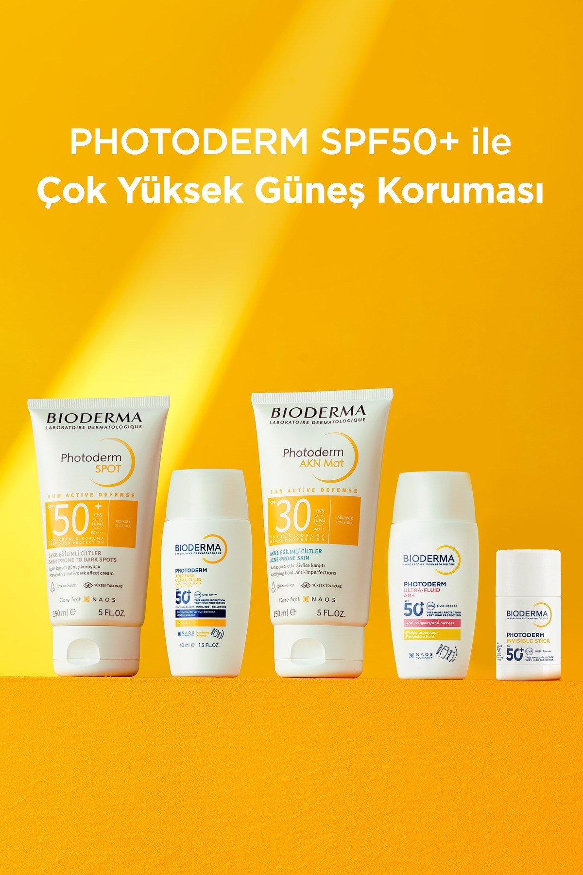 Photoderm Spray SPF50+ Tüm Aile Yüz ve Vücut Sprey Formda Şeffaf Güneş Kremi 200 ML