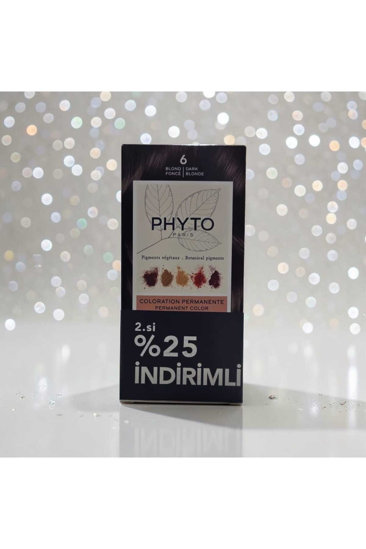 PhytoColor 6 Dark Blonde Saç Boyası - 2'li Avantaj Paketi