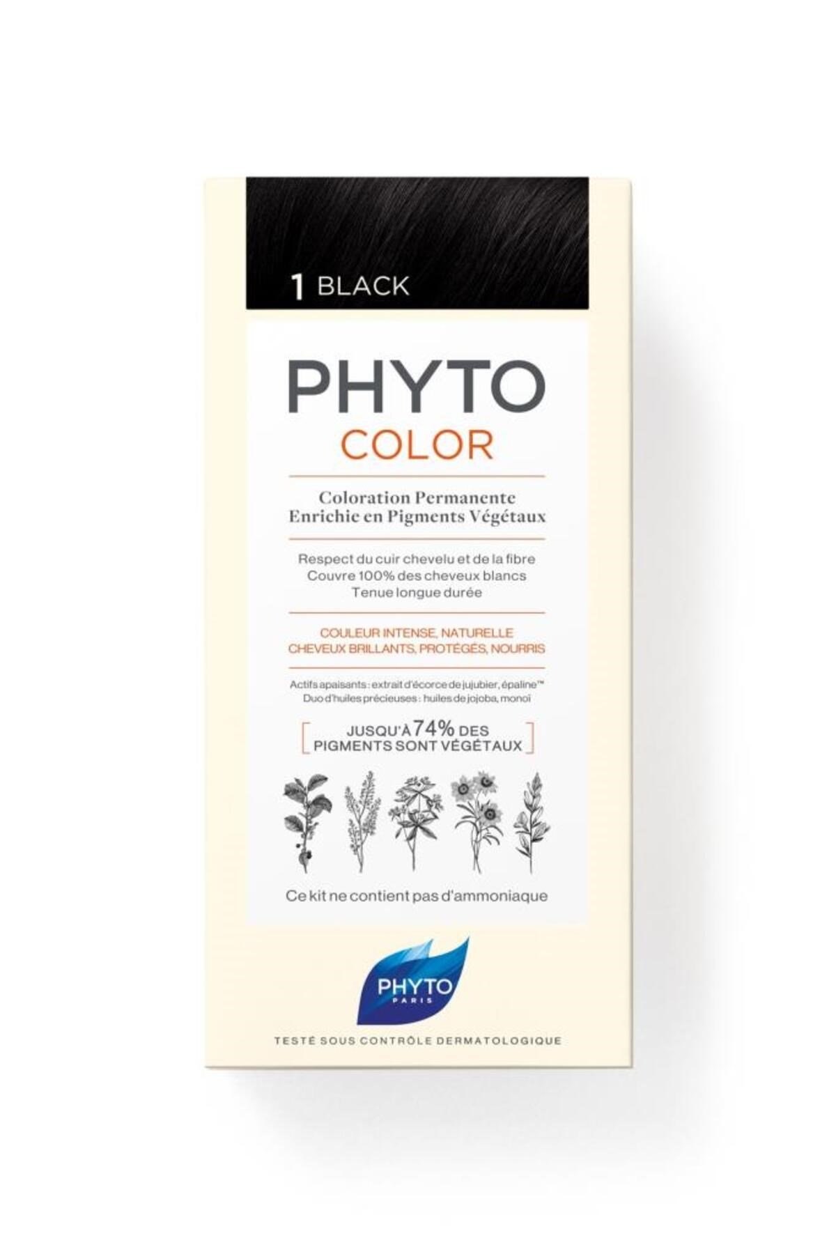 Phytocolor Bitkisel Saç Boyası ''1 Siyah''