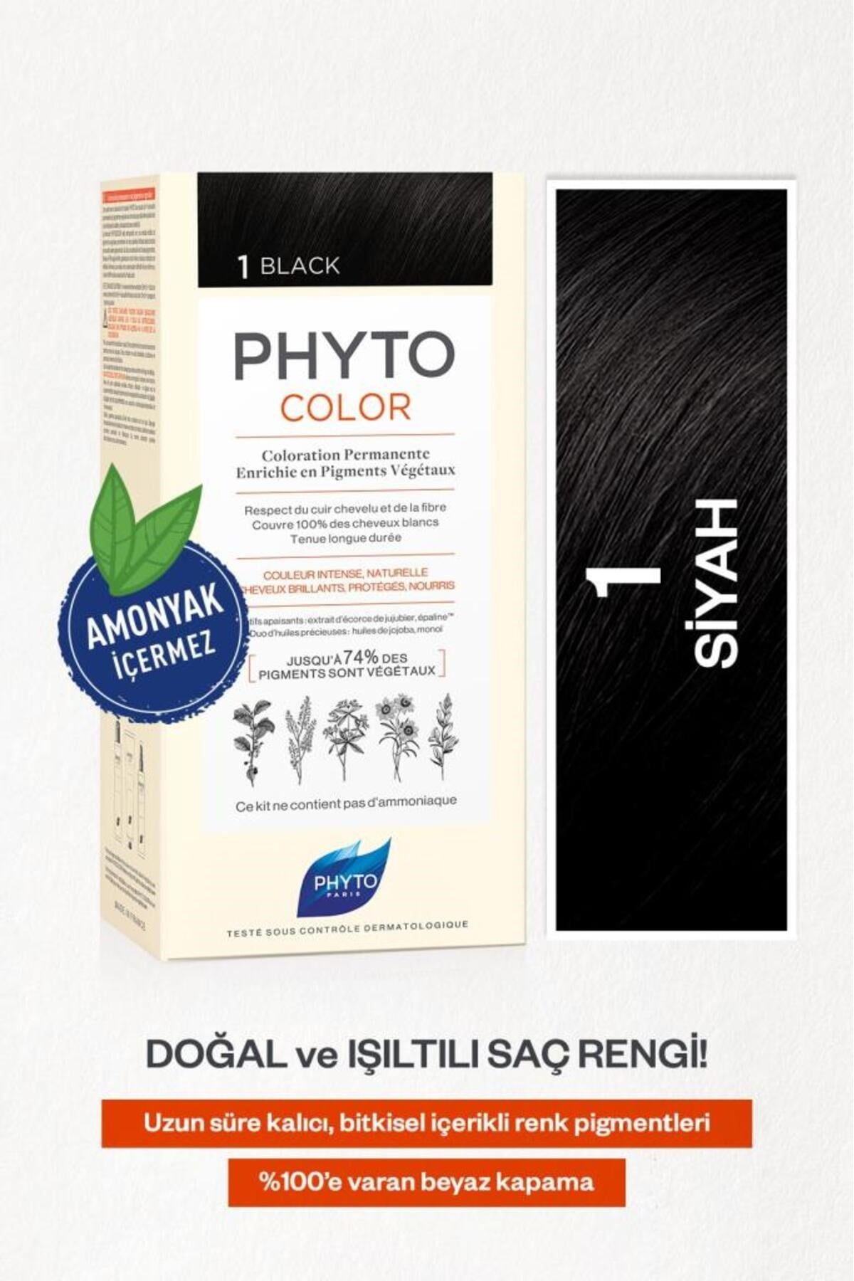 Phytocolor Bitkisel Saç Boyası ''1 Siyah''