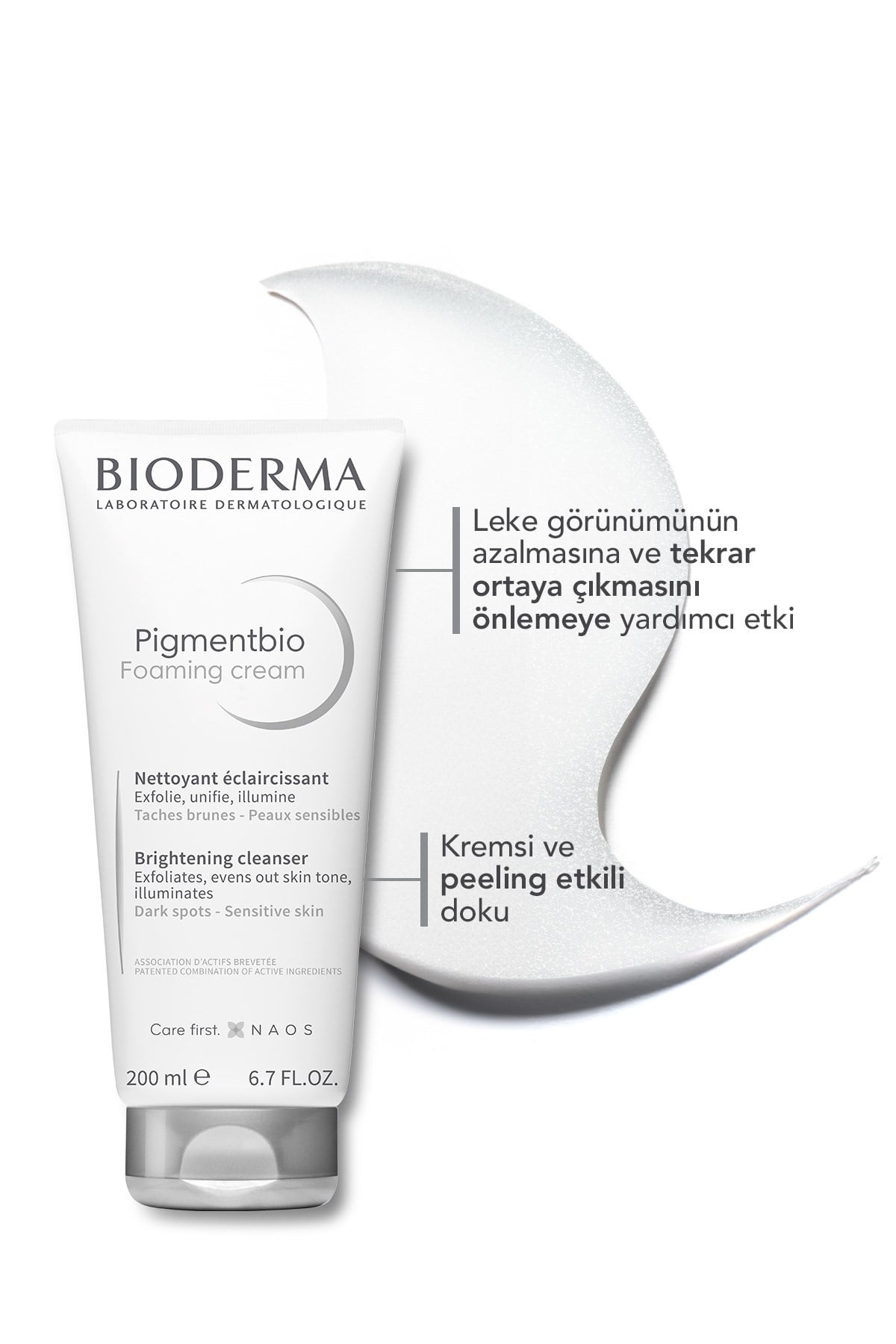 Pigmentbio Foaming Cream Leke Karşıtı ve Peeling Etkili Aydınlatıcı Yıkama Jeli 200 ML
