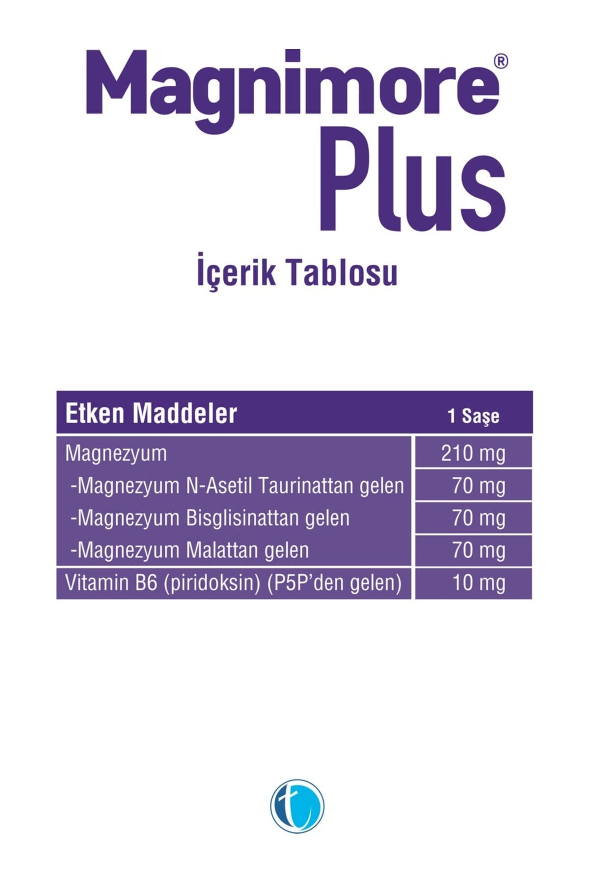Plus Magnezyum 30 Saşe N-Asetil Taurinat Bisglisinat Malat Vitamin B6 P5P