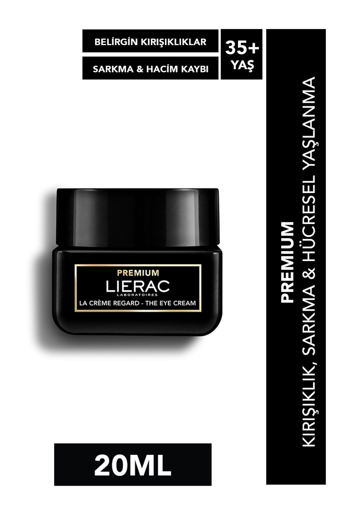 PREMIUM The Eye Cream 20 ml – Yaşlanma Karşıtı Işıltı Veren Göz Kremi +35 Yaş