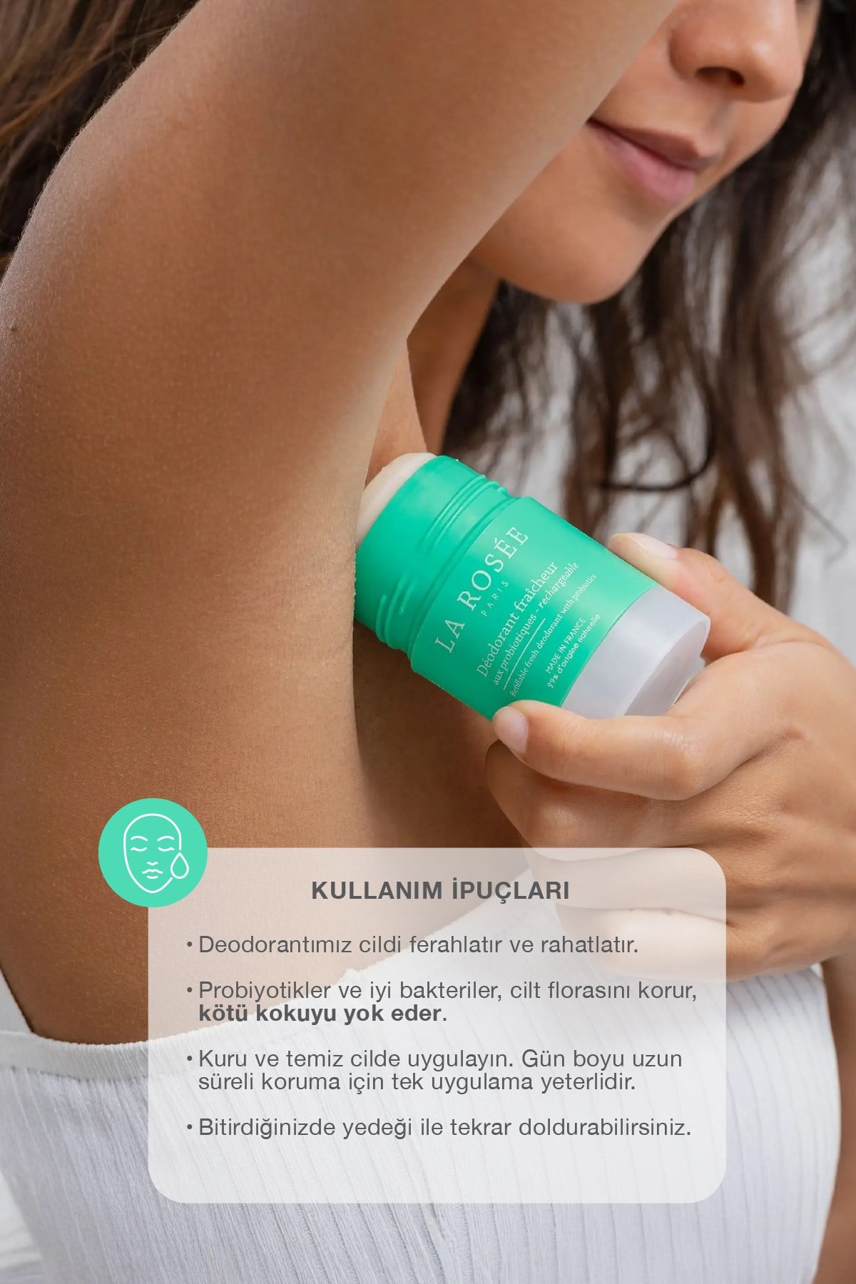 PROBİYOTİKLERLE ZENGİNLEŞTİRİLMİŞ FRESH DEODORANT - 50 mL
