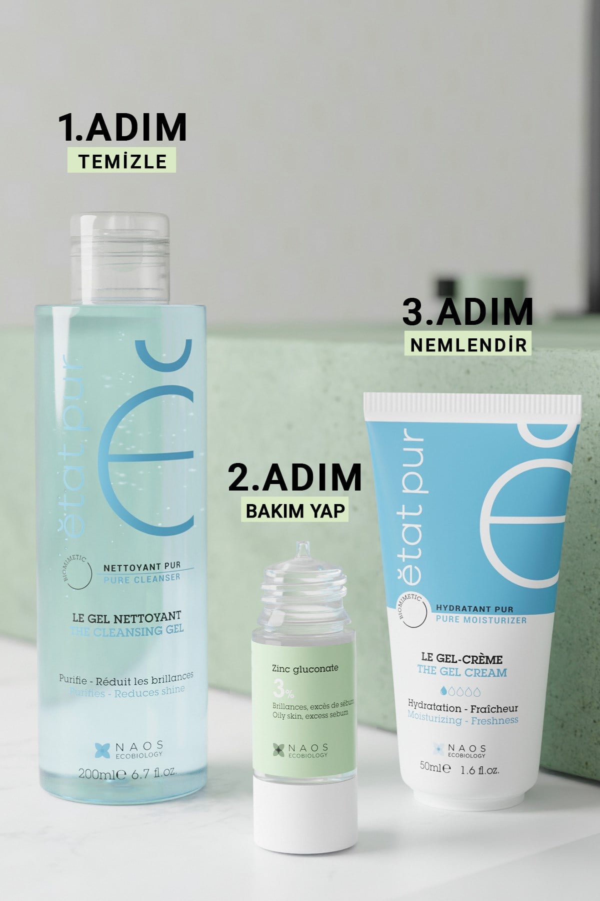 Pure Active Çinko Gluconate Sebum Dengeleyici Konsantre Bakım Serumu 15 ML