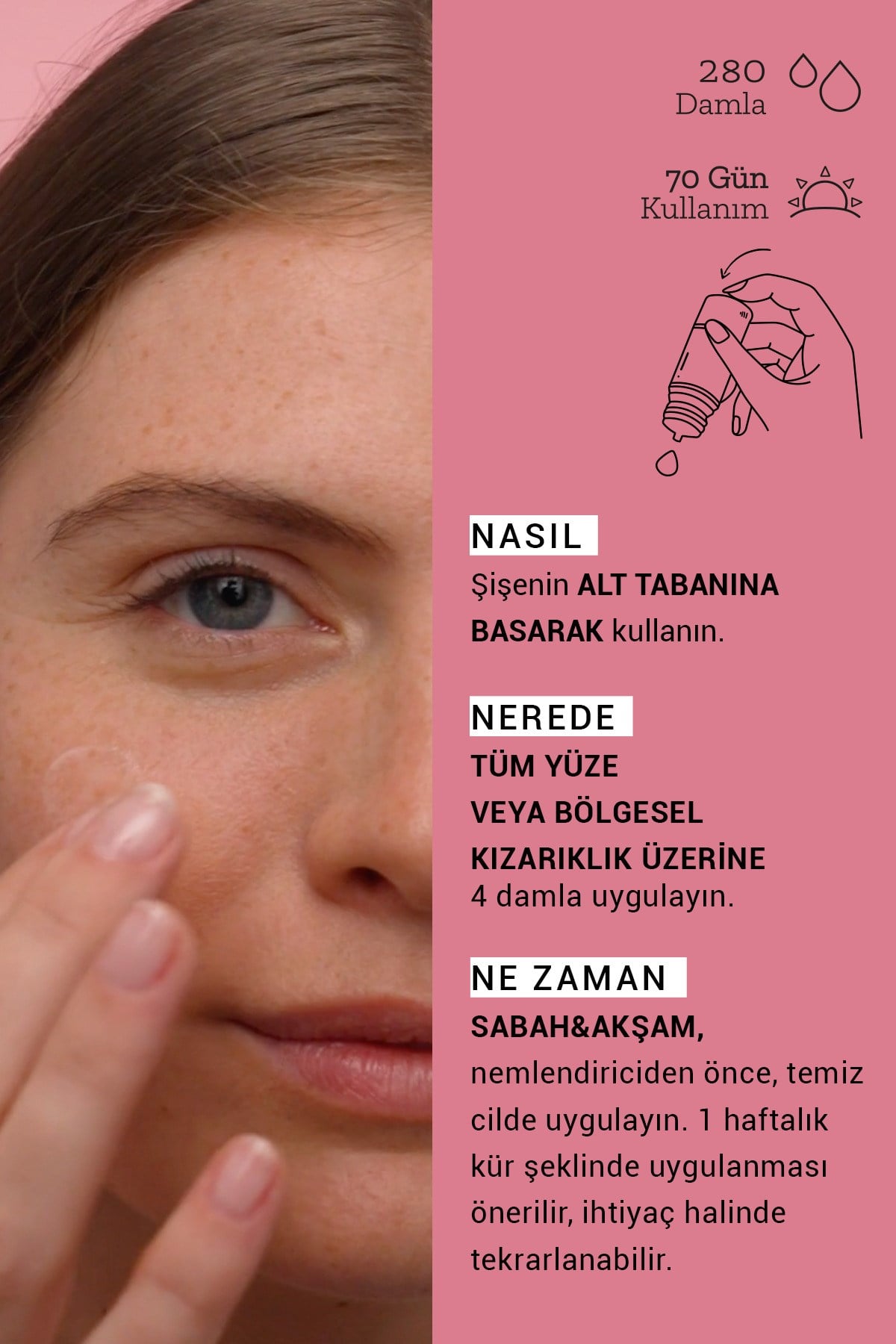 Pure Active Enoxolone Hassas ve Rozalı Ciltler İçin Kızarıklık Karşıtı Konsantre Bakım Serumu 15ML
