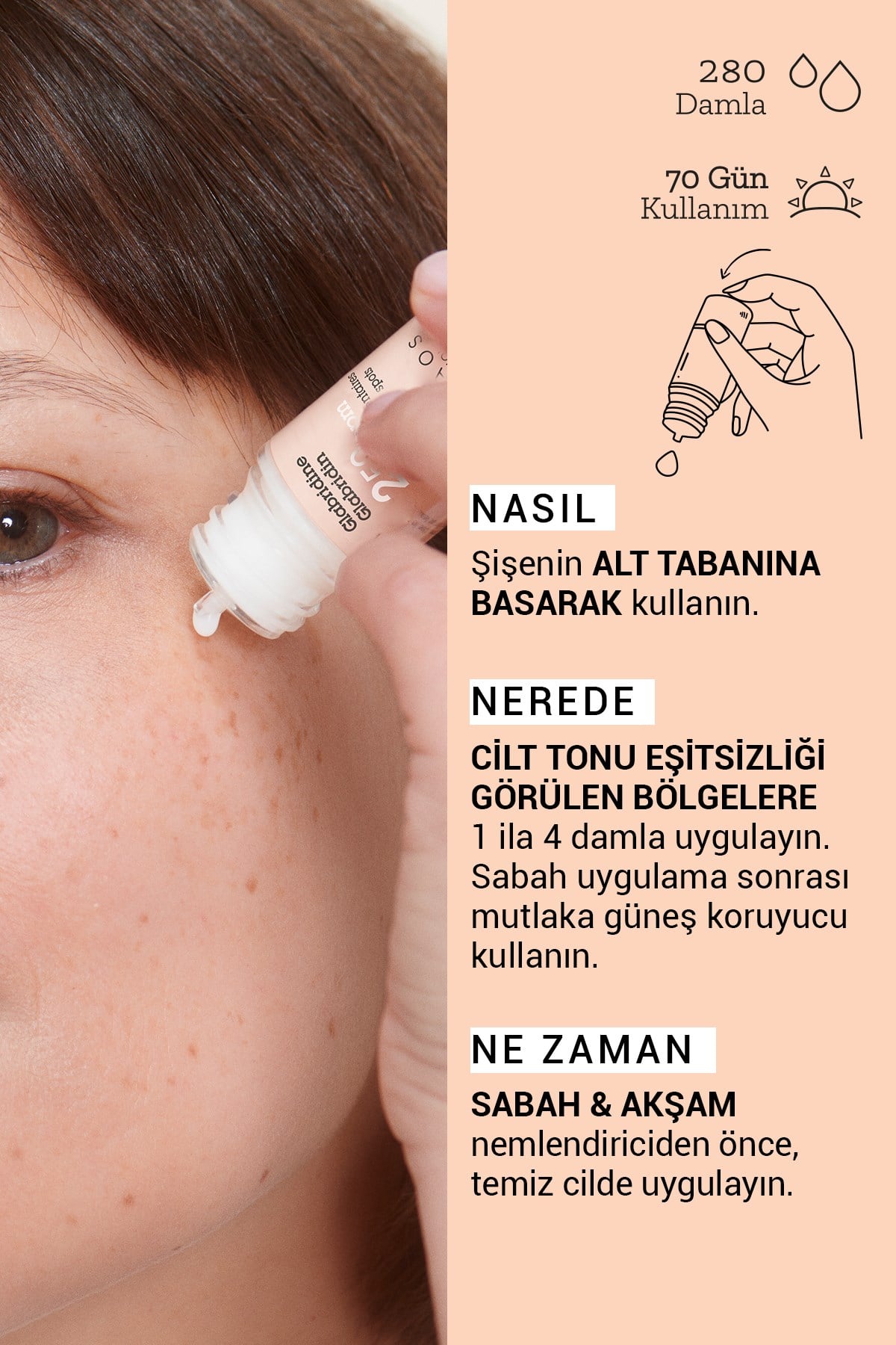 Pure Active Glabridin Leke Karşıtı Cilt Tonu Eşitleyici Aydınlatıcı Konsantre Bakım Serumu 15 ML