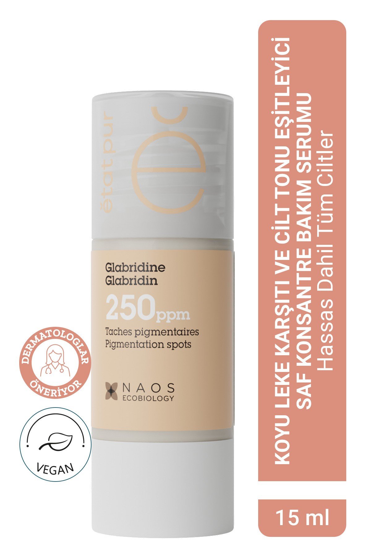 Pure Active Glabridin Leke Karşıtı Cilt Tonu Eşitleyici Aydınlatıcı Konsantre Bakım Serumu 15 ML