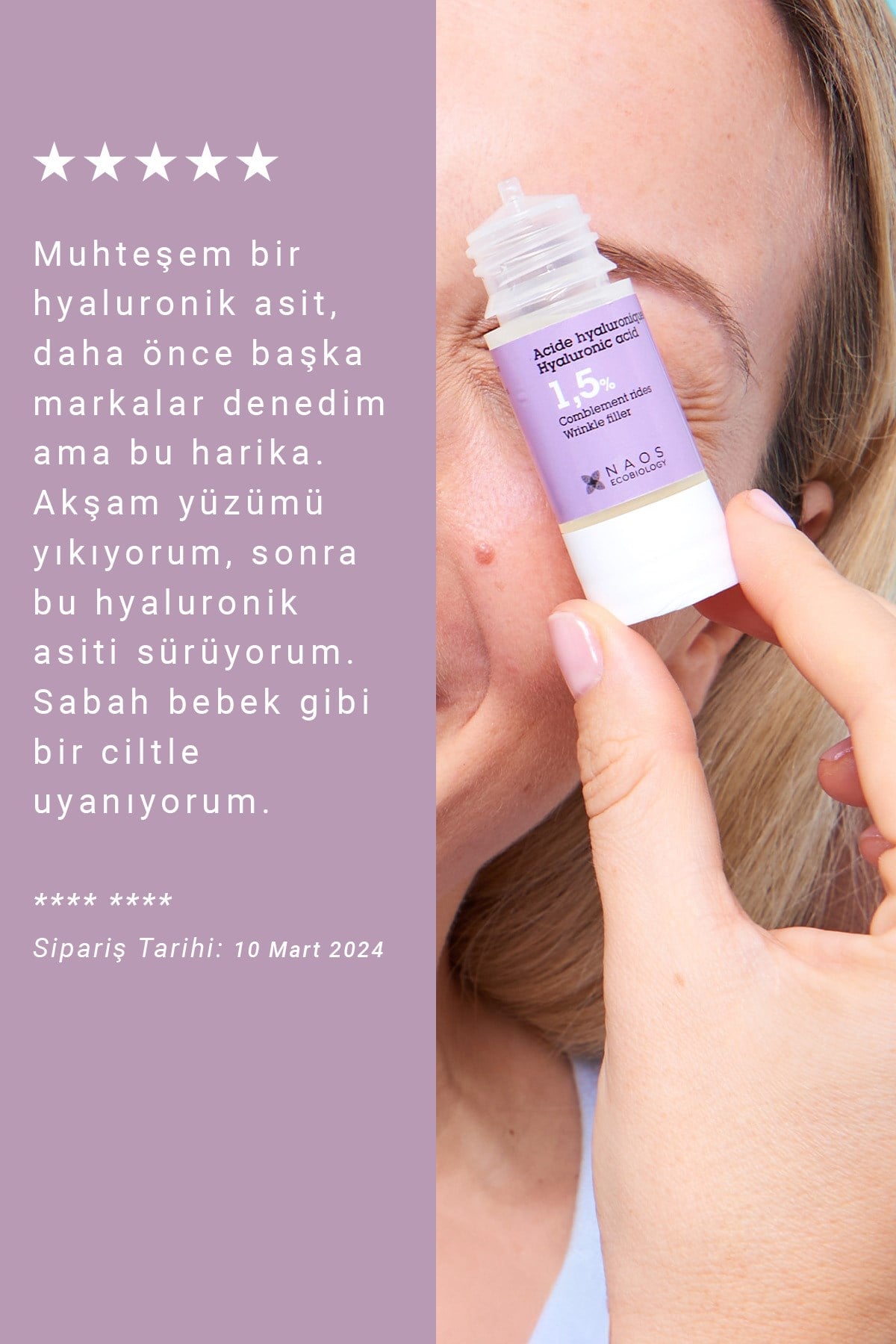Pure Active Hyaluronik Asit İnce Kırışıklık Karşıtı & Dolgunlaştırıcı Konsantre Bakım Serumu 15 ML