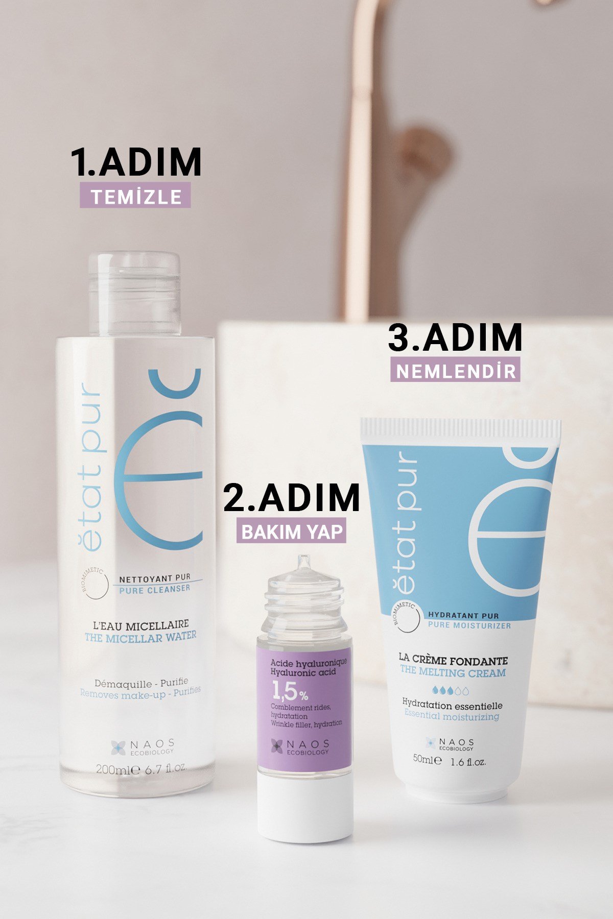 Pure Active Hyaluronik Asit İnce Kırışıklık Karşıtı & Dolgunlaştırıcı Konsantre Bakım Serumu 15 ML