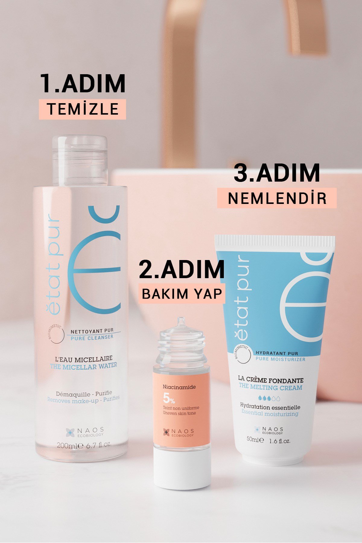 Pure Active Niacinamide %5 Cilt Tonu Eşitleyici Tüm Ciltler Aydınlatıcı Konsantre Bakım Serumu 15ML