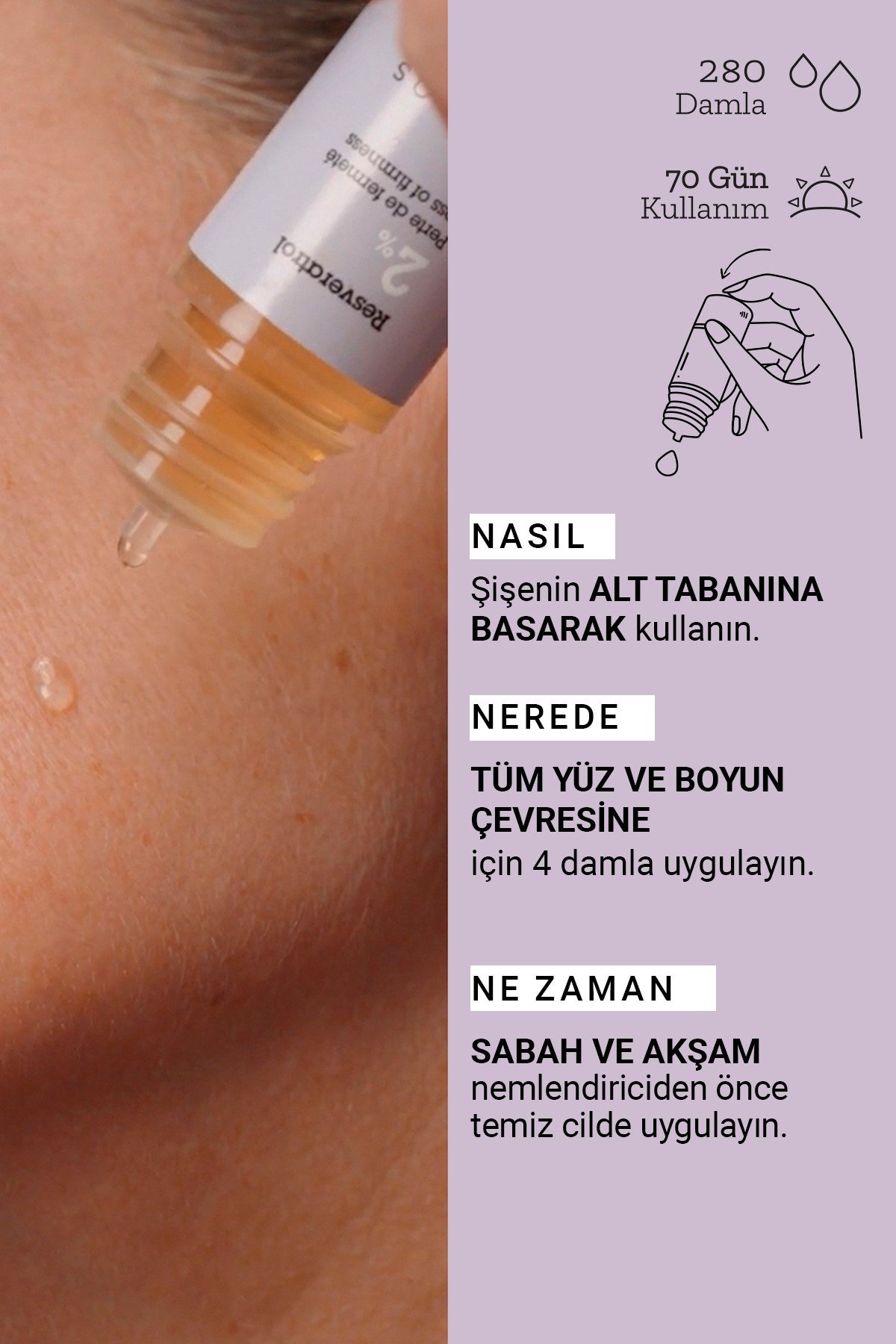 Pure Active Resveratrol Antioksidan Etkili Yaşlanma Karşıtı Konsantre Bakım Serumu 15 ML