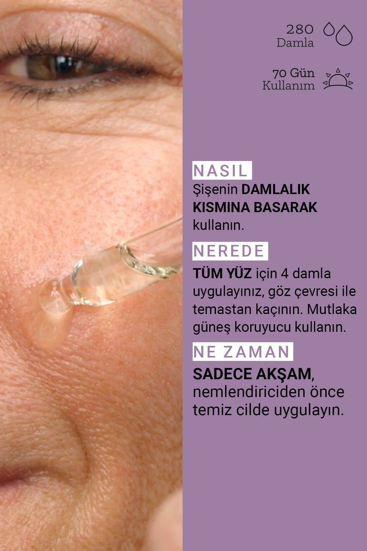 Pure Active Retinol %0,3 Derin Kırışıklık, Sarkma ve Yaşlanma Karşıtı Konsantre Bakım Serumu 15 ML