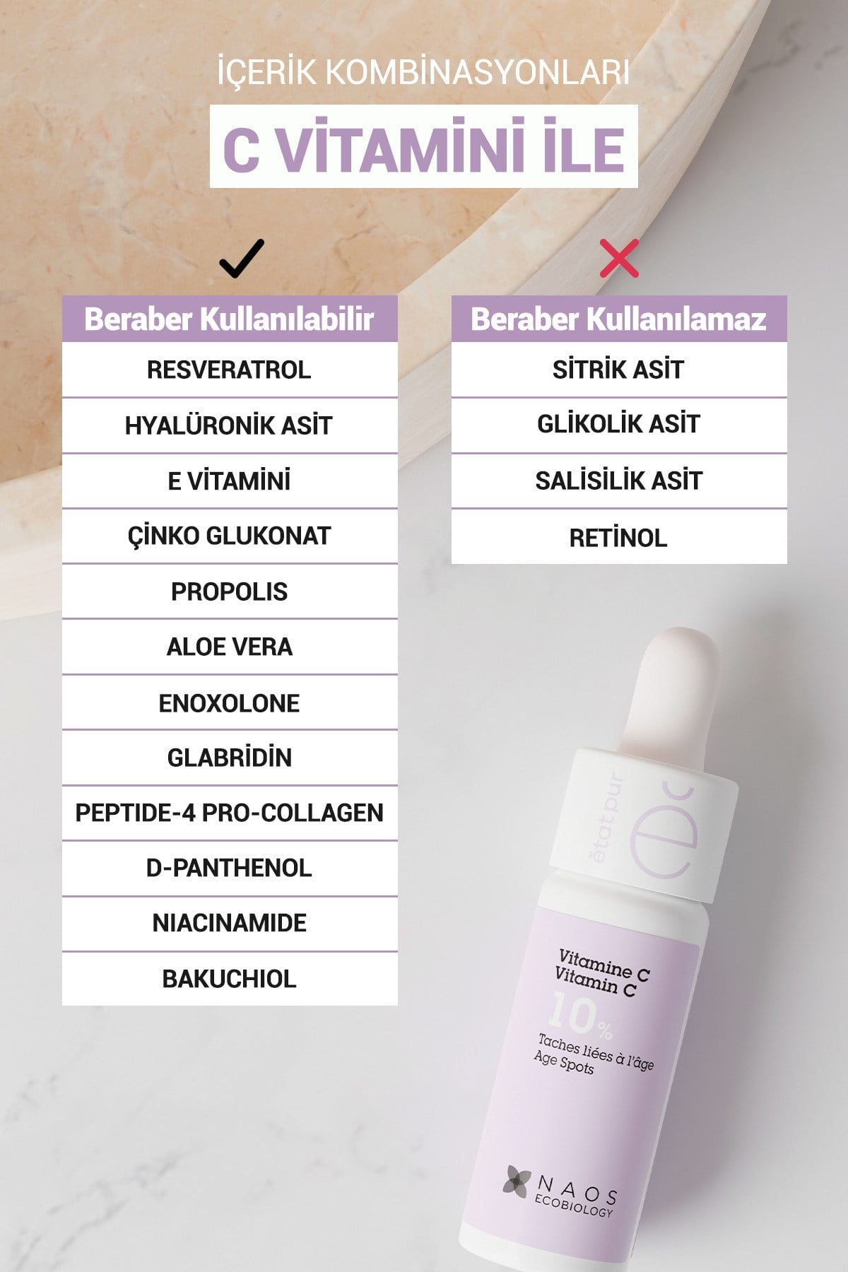 Pure Active Saf Vitamin C %10 Koyu Leke ve Yaşlanma Karşıtı Aydınlatıcı Konsantre Bakım Serumu 15ML