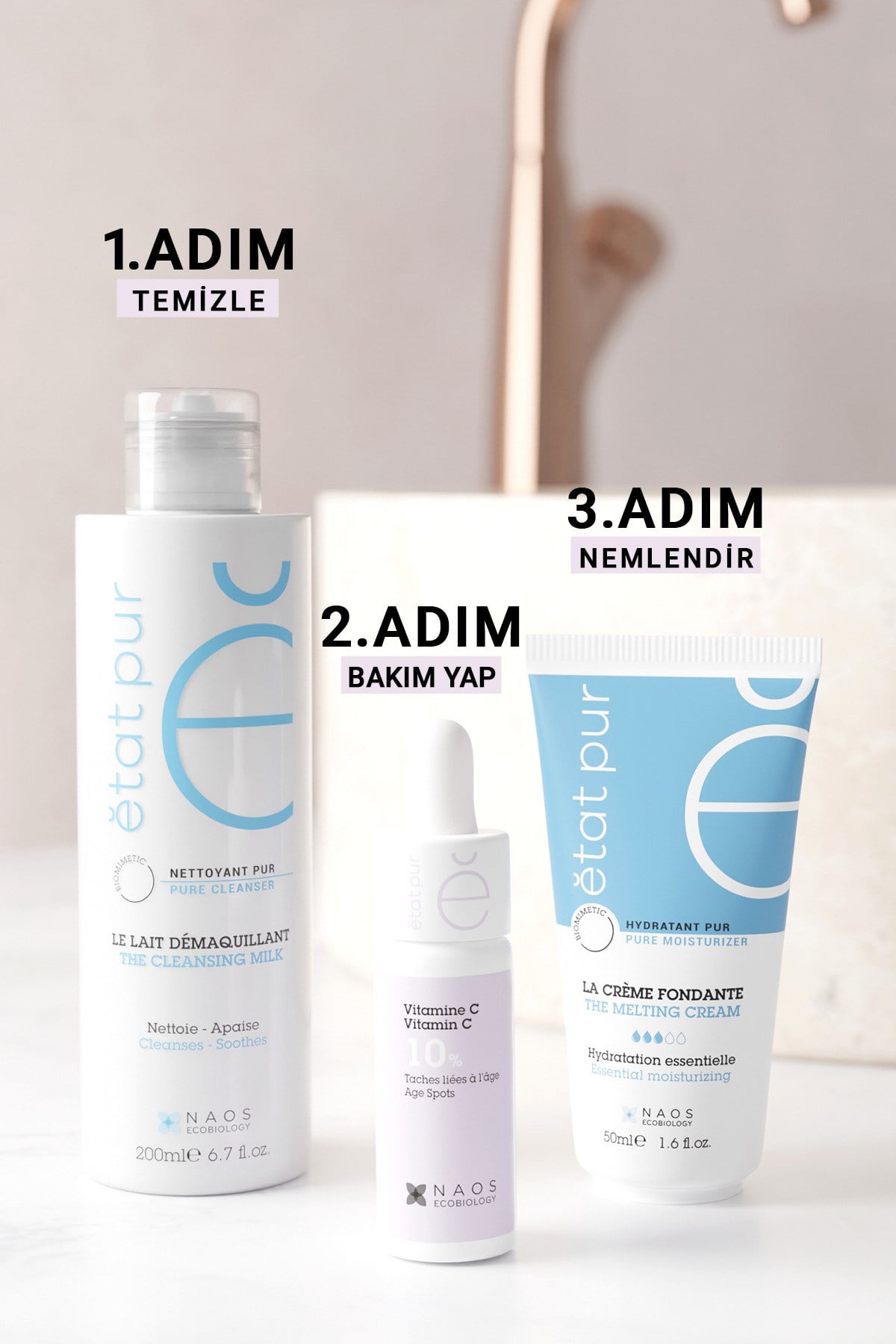 Pure Active Saf Vitamin C %10 Koyu Leke ve Yaşlanma Karşıtı Aydınlatıcı Konsantre Bakım Serumu 15ML