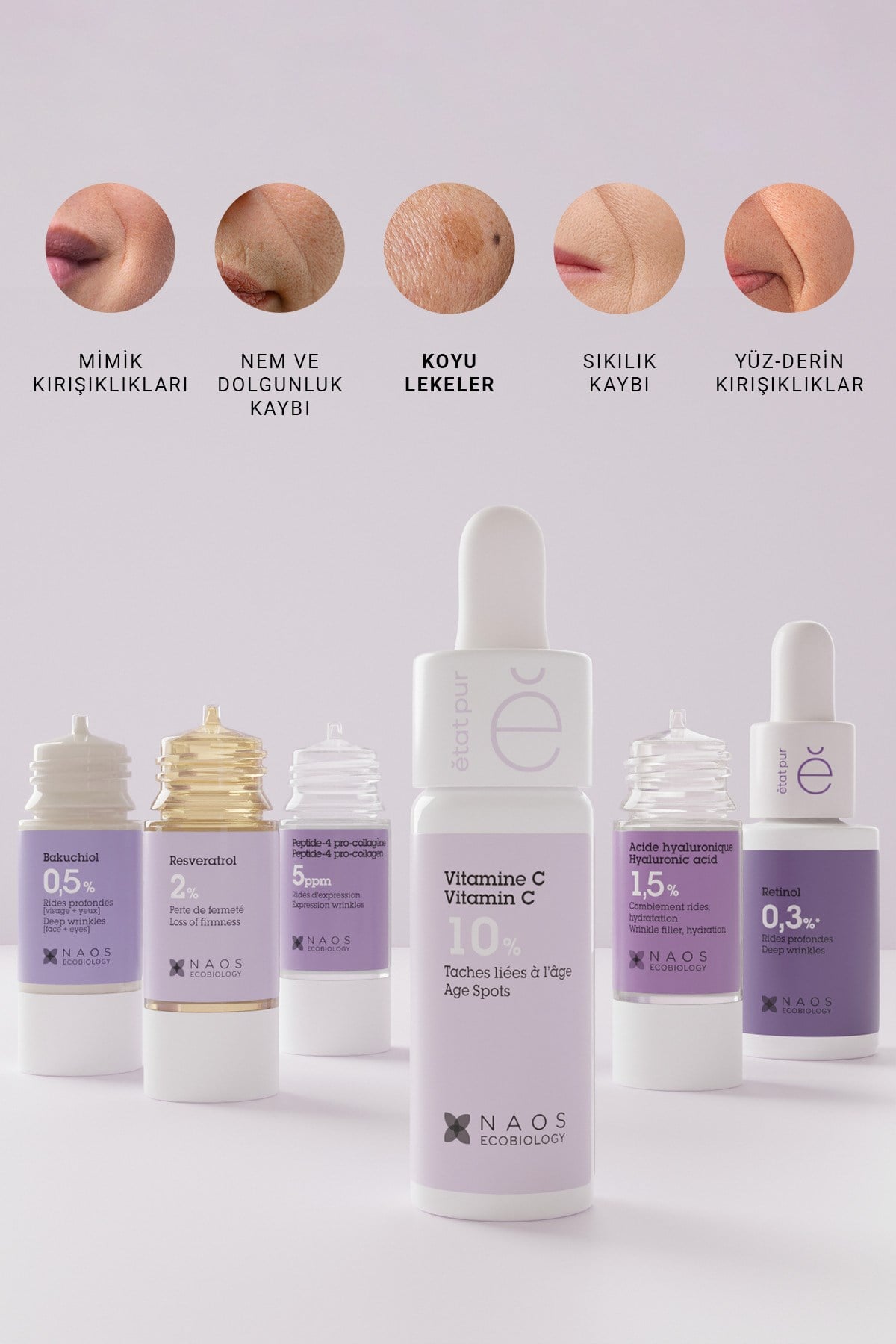 Pure Active Saf Vitamin C %10 Koyu Leke ve Yaşlanma Karşıtı Aydınlatıcı Konsantre Bakım Serumu 15ML