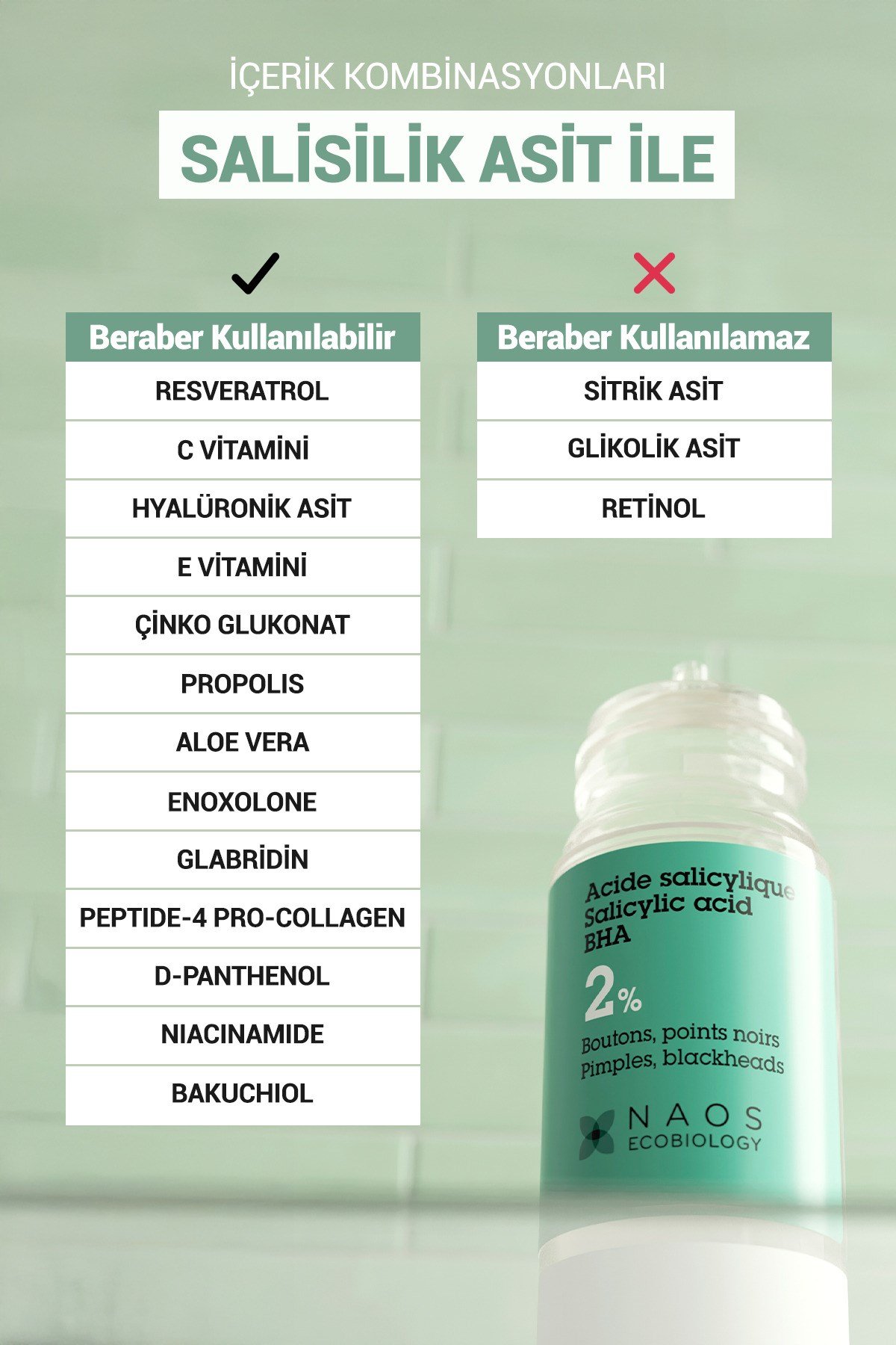 Pure Active Salisilik Asit Karma Yağlı Cilt Sivilce Siyah Nokta Karşıtı Konsantre Bakım Serumu 15ML