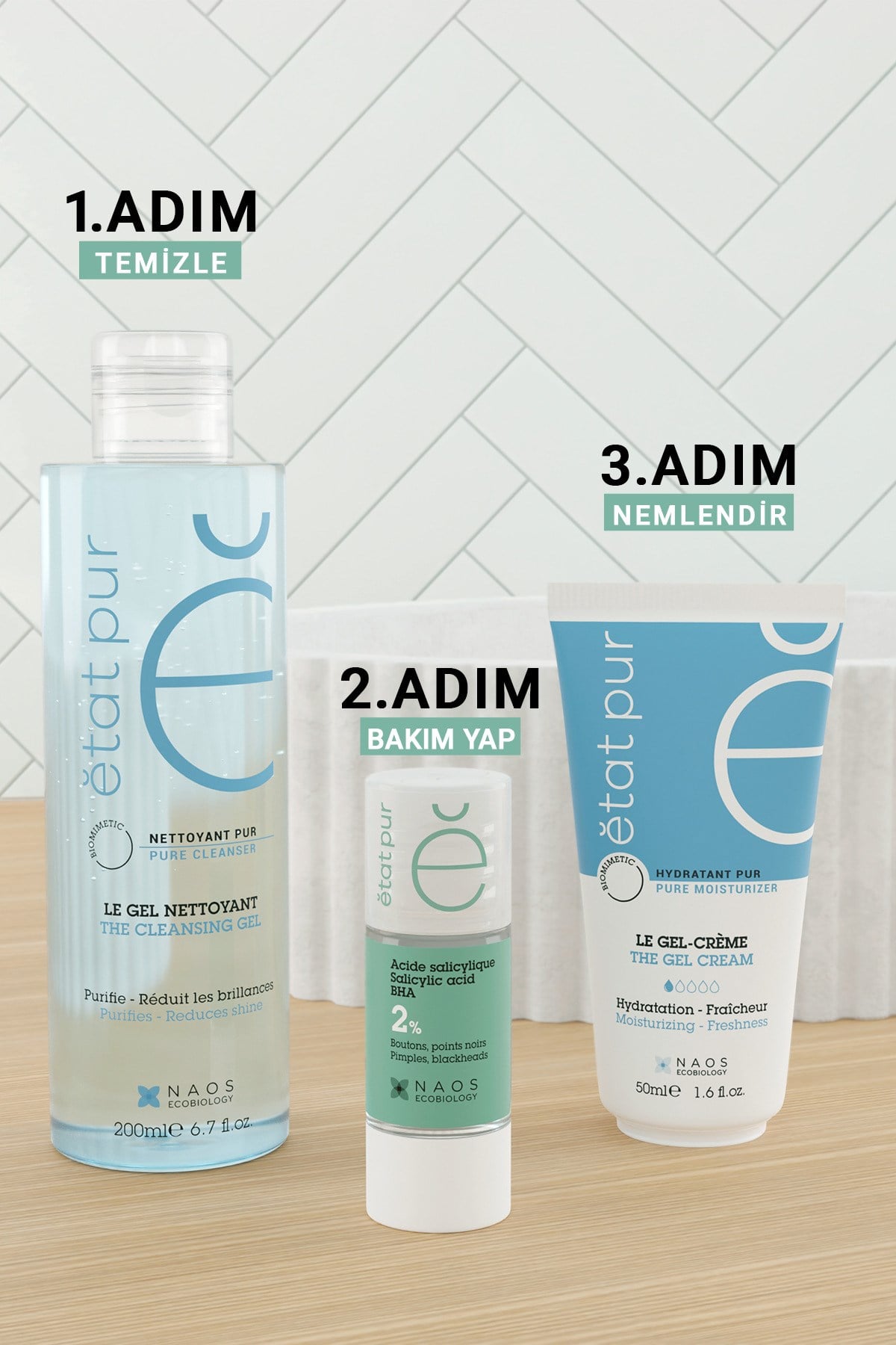Pure Active Salisilik Asit Karma Yağlı Cilt Sivilce Siyah Nokta Karşıtı Konsantre Bakım Serumu 15ML