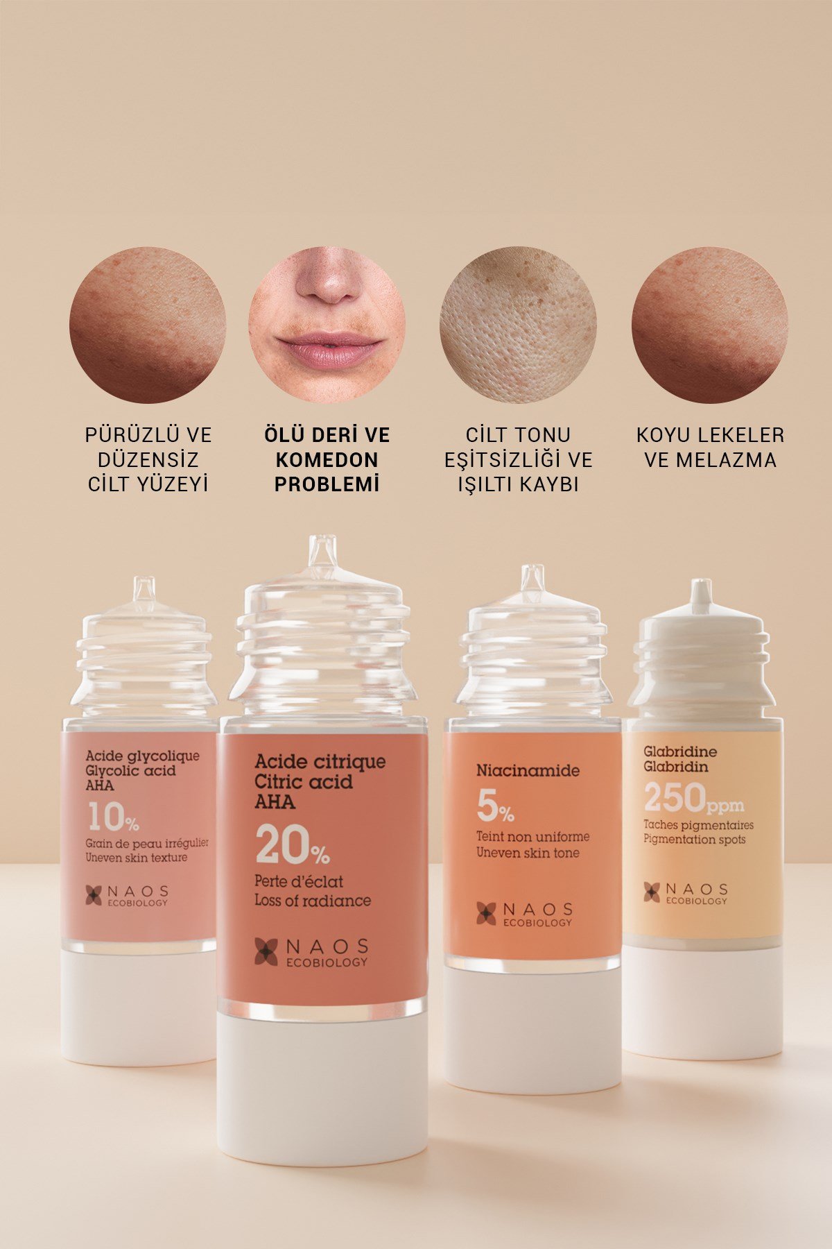 Pure Active Sitrik Asit 20% AHA Gözenek Sıkılaştırıcı ve Aydınlatıcı Konsantre Bakım Serumu 15ML