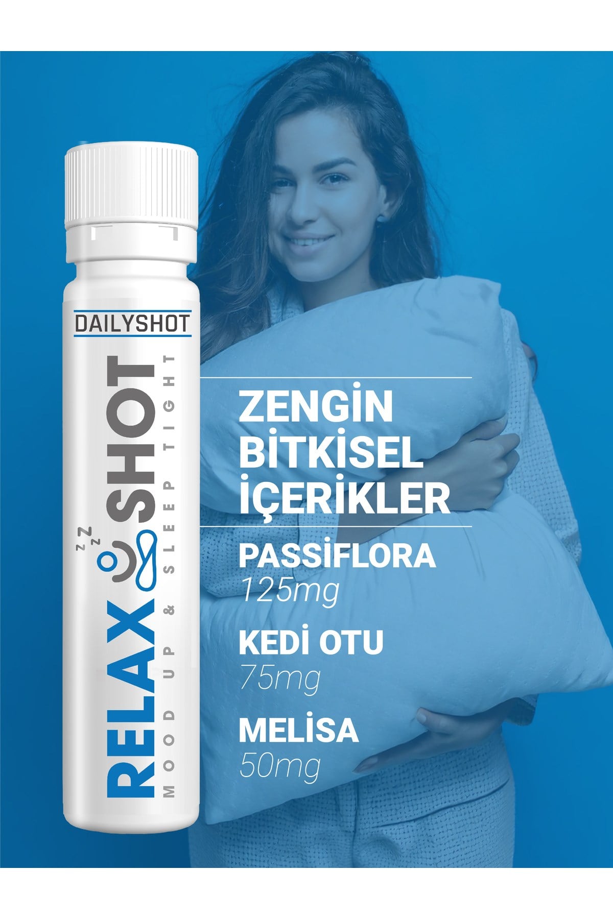 RelaxShot Stressiz ve Derin Uyku, Relax Shot Bitkisel Uyku Düzenleyici