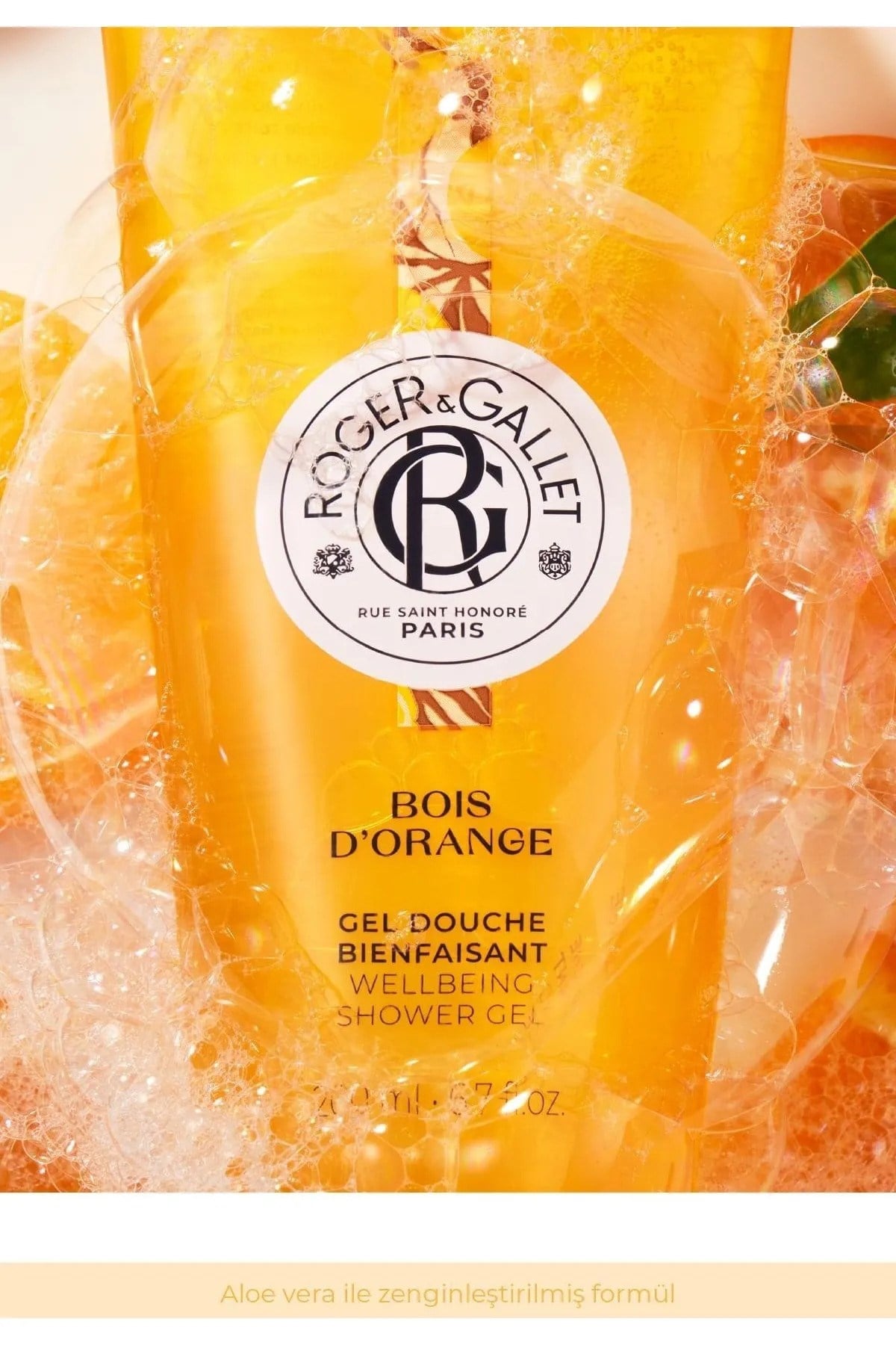 Roger & Gallet Bois D'Orange Duş Jeli 200 ml - Doğal Turunç Özlü & Ferahlatıcı Yoğun Köpük