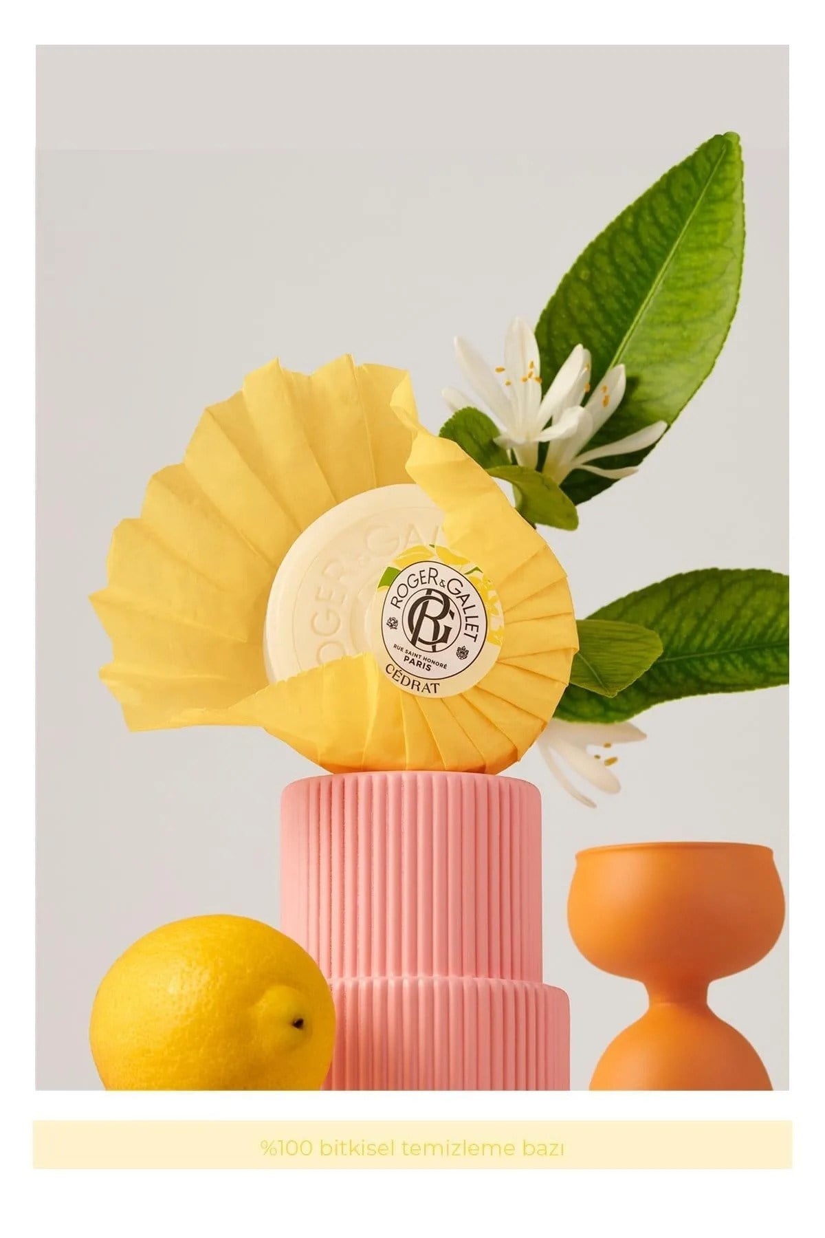 Roger & Gallet Cedrat Katı Sabun 100 g - Doğal Limon Özü & Ferahlatıcı Kalıcı Koku