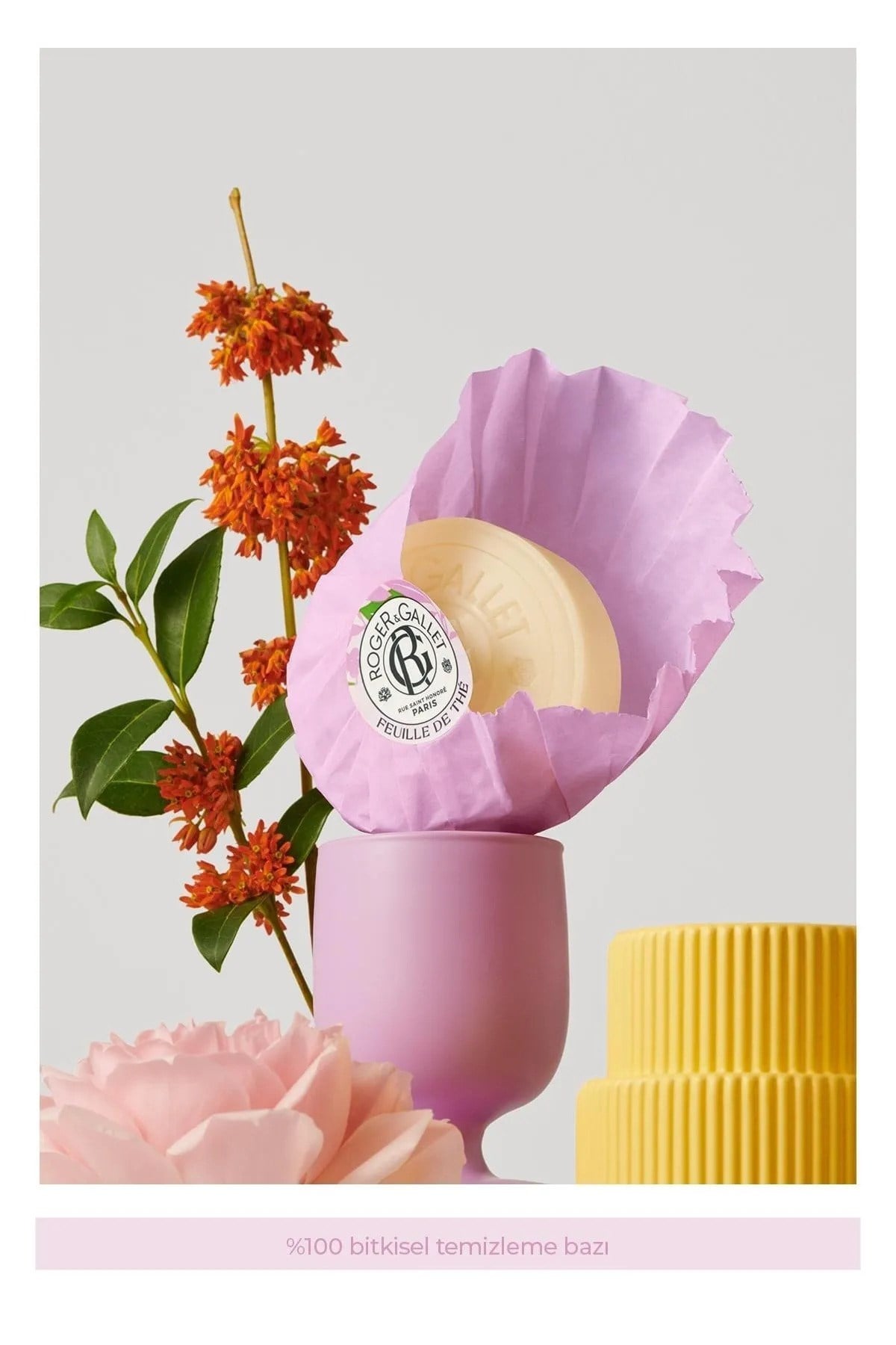 Roger & Gallet Feuille De Thé Katı Sabun 100 g - Bitkisel Seylan Çayı Sabunu & Kalıcı Doğal Koku