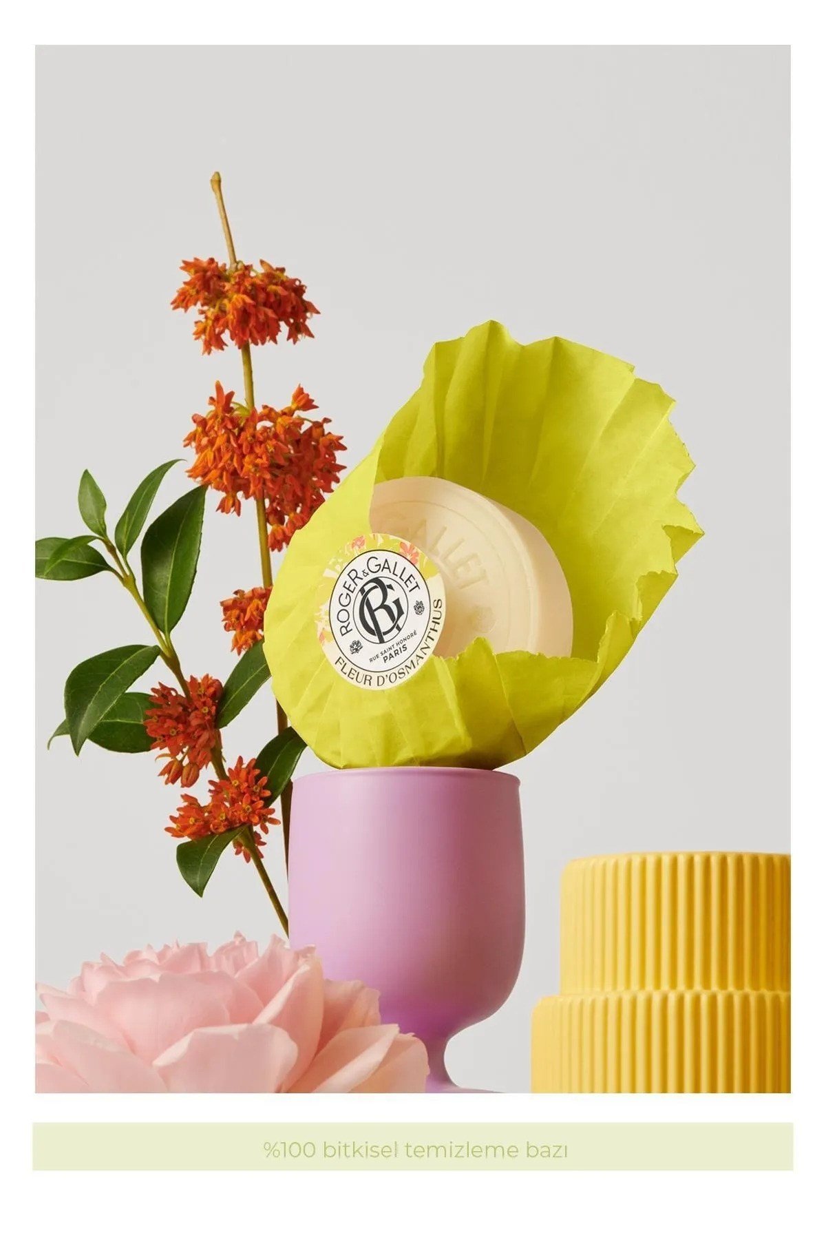 Roger & Gallet Fleur D'Osmanthus Katı Sabun 100 g - Doğal Osmanthus Özü & Kalıcı Ferah Koku