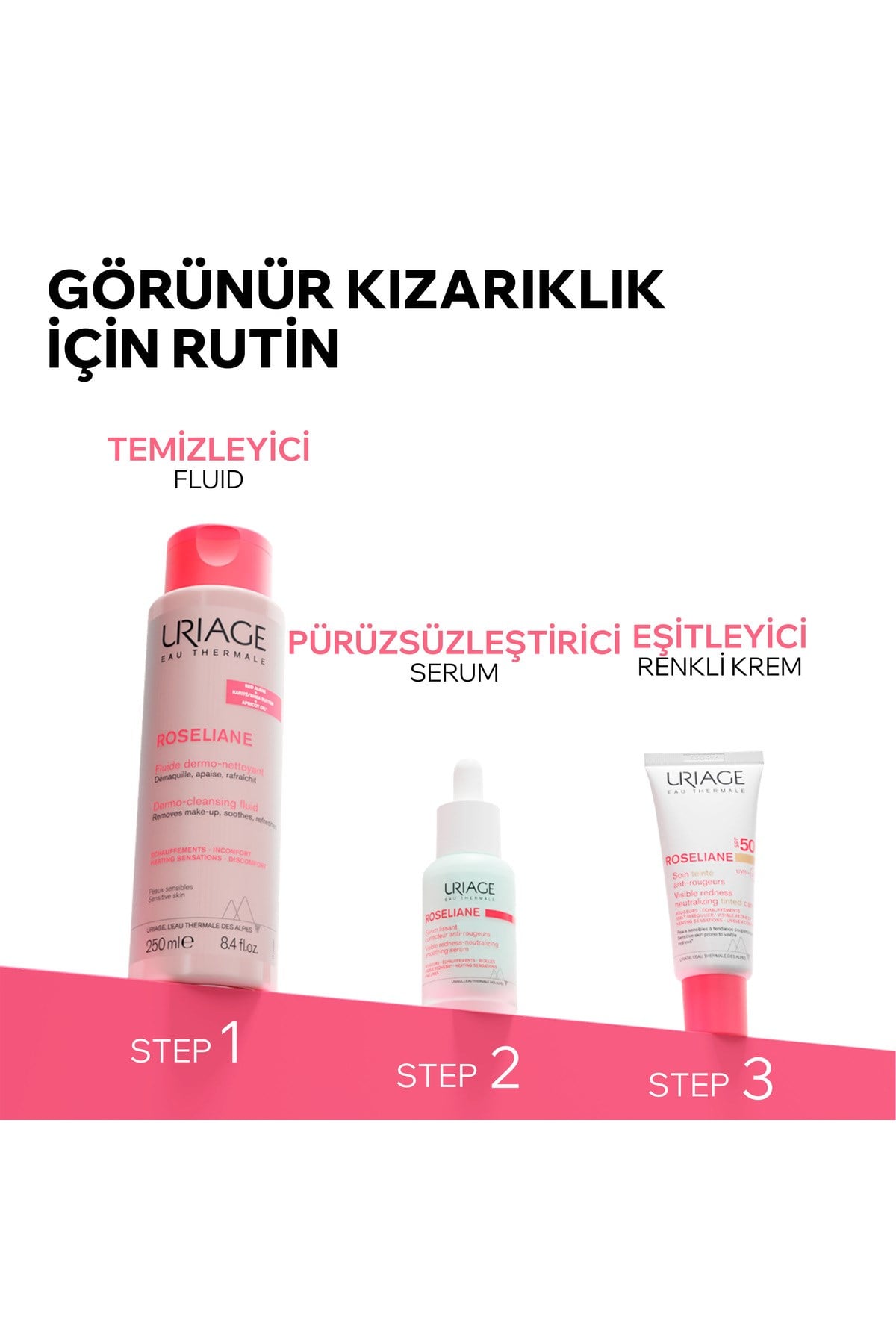 ROSELIANE SPF50+ Hassas Ciltler İçin Kızarıklık Karşıtı CC Krem 40 ml