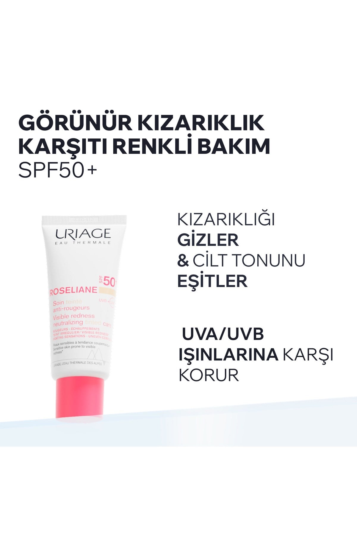 ROSELIANE SPF50+ Hassas Ciltler İçin Kızarıklık Karşıtı CC Krem 40 ml