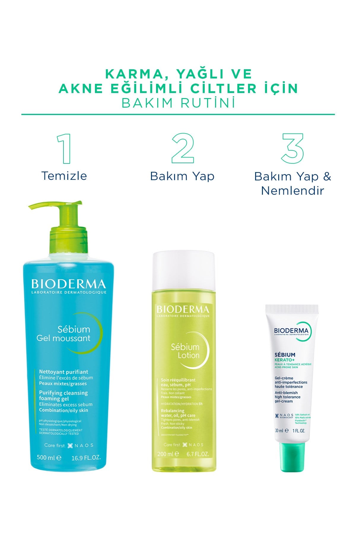 Sebium Kerato+ Salisilik Asit İçeren Sivilce Akne Lekesi Siyah Nokta Karşıtı Nemlendirici Krem 30ml