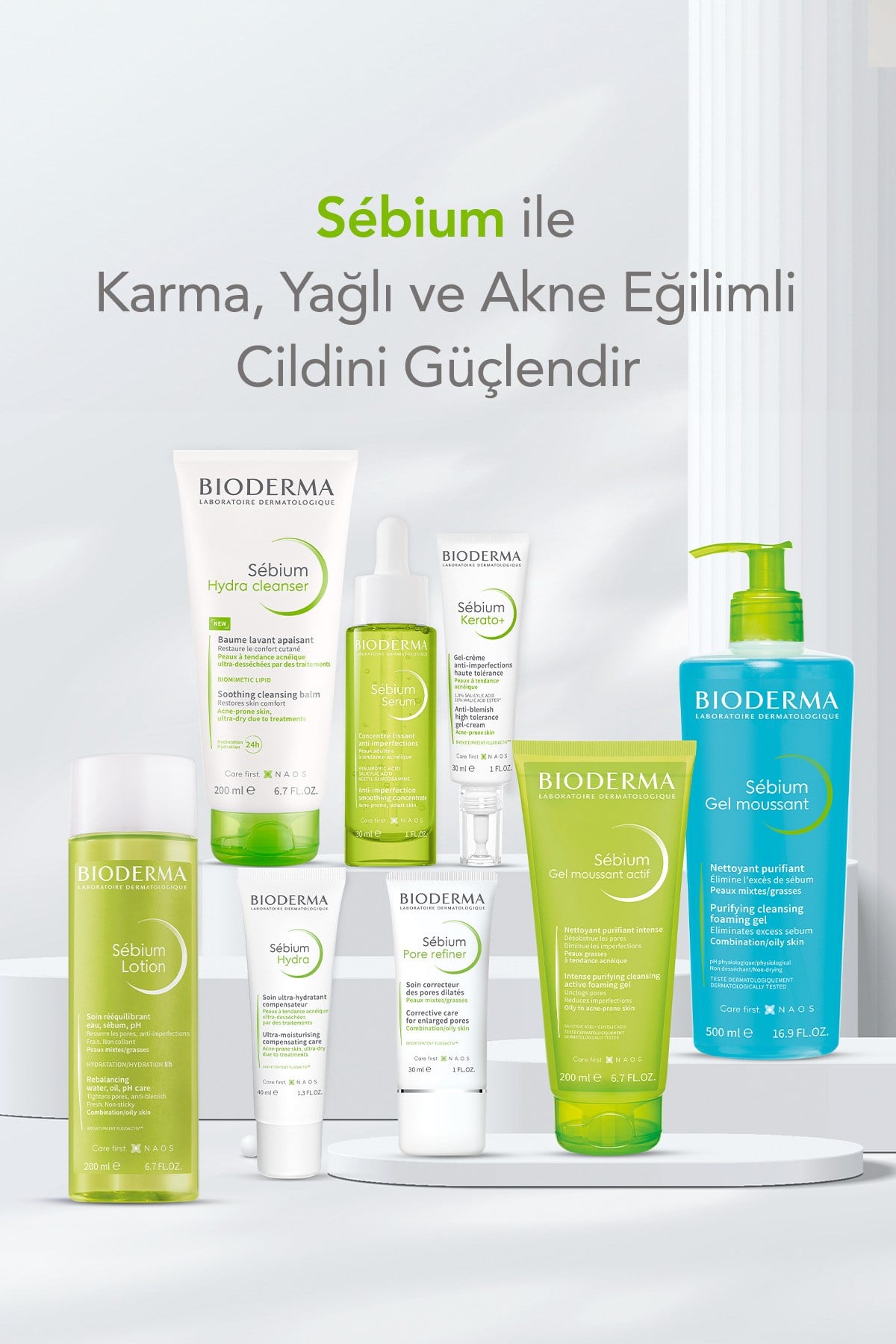Sebium Serum Salisilik ve Hyaluronik Asit içeren Akne ve Leke Karşıtı Serum 30 ML
