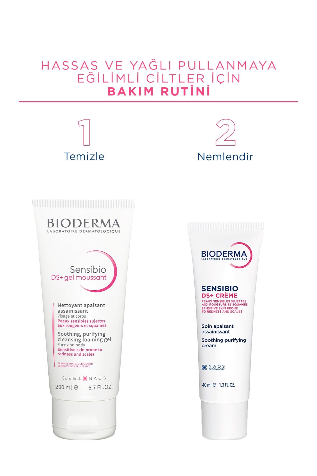 Sensibio DS+ Cream Hassas Ciltler için Kızarıklık Karşıtı Yatıştırıcı Bakım Kremi 40 ML