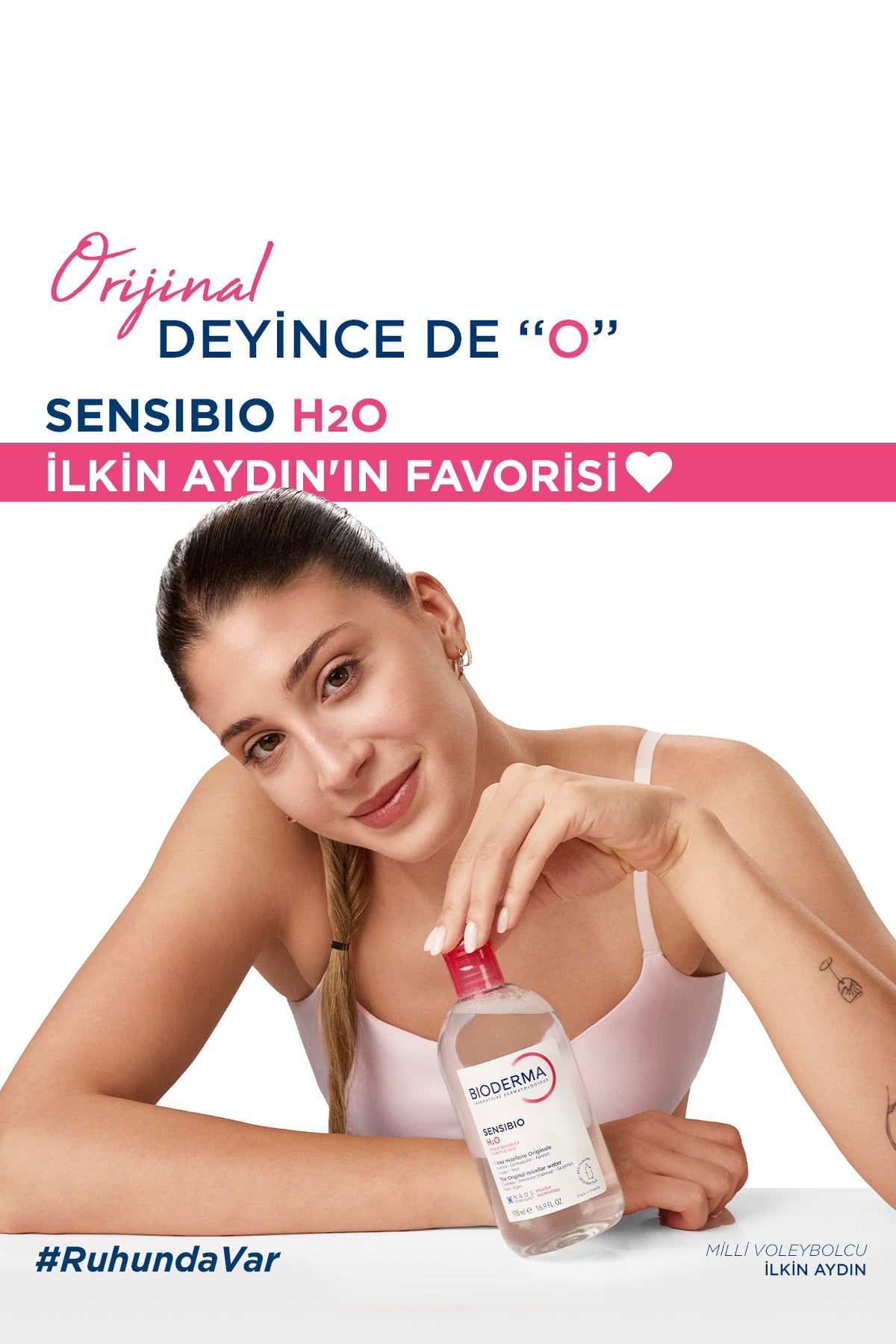 Sensibio H2O Hassas ve Normal Ciltler için Micellar Arındırıcı Makyaj Temizleme Suyu 500 ML