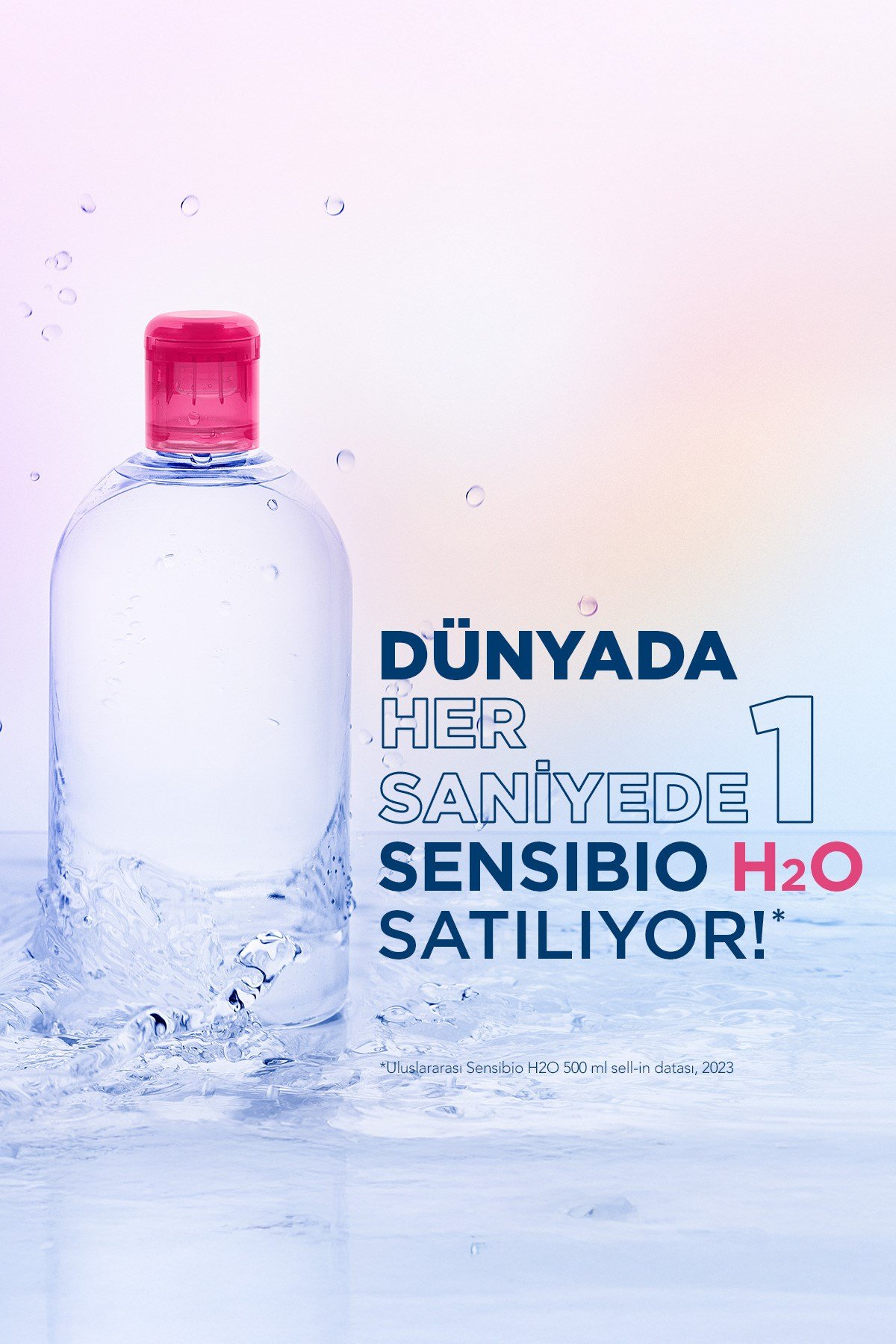 Sensibio H2O Hassas ve Normal Ciltler için Micellar Arındırıcı Makyaj Temizleme Suyu 100 ML