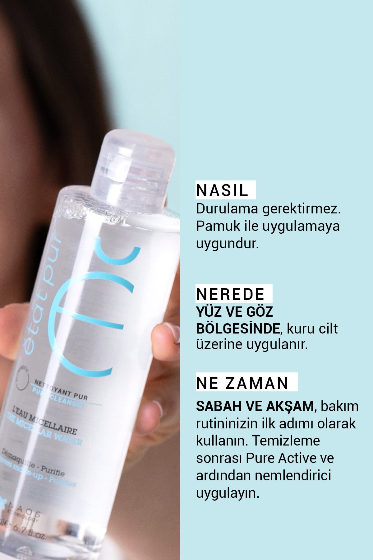 The Micellar Water Arındırıcı Yüz ve Göz Makyaj Temizleme Suyu 200 ML