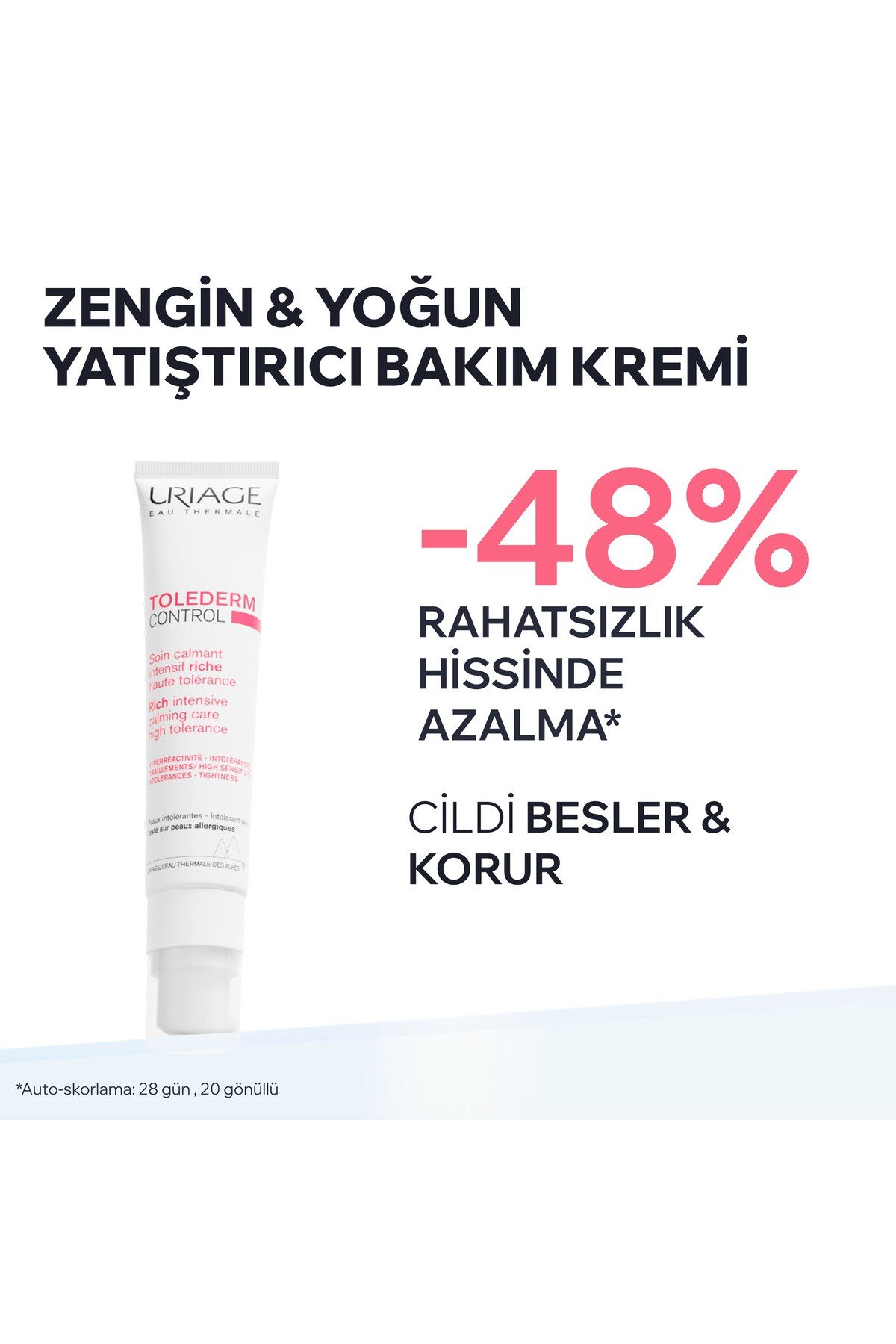 TOLEDERM Toleransı Düşük Kuru Ciltler İçin Yoğun Nemlendirici Bakım Kremi 40 ml