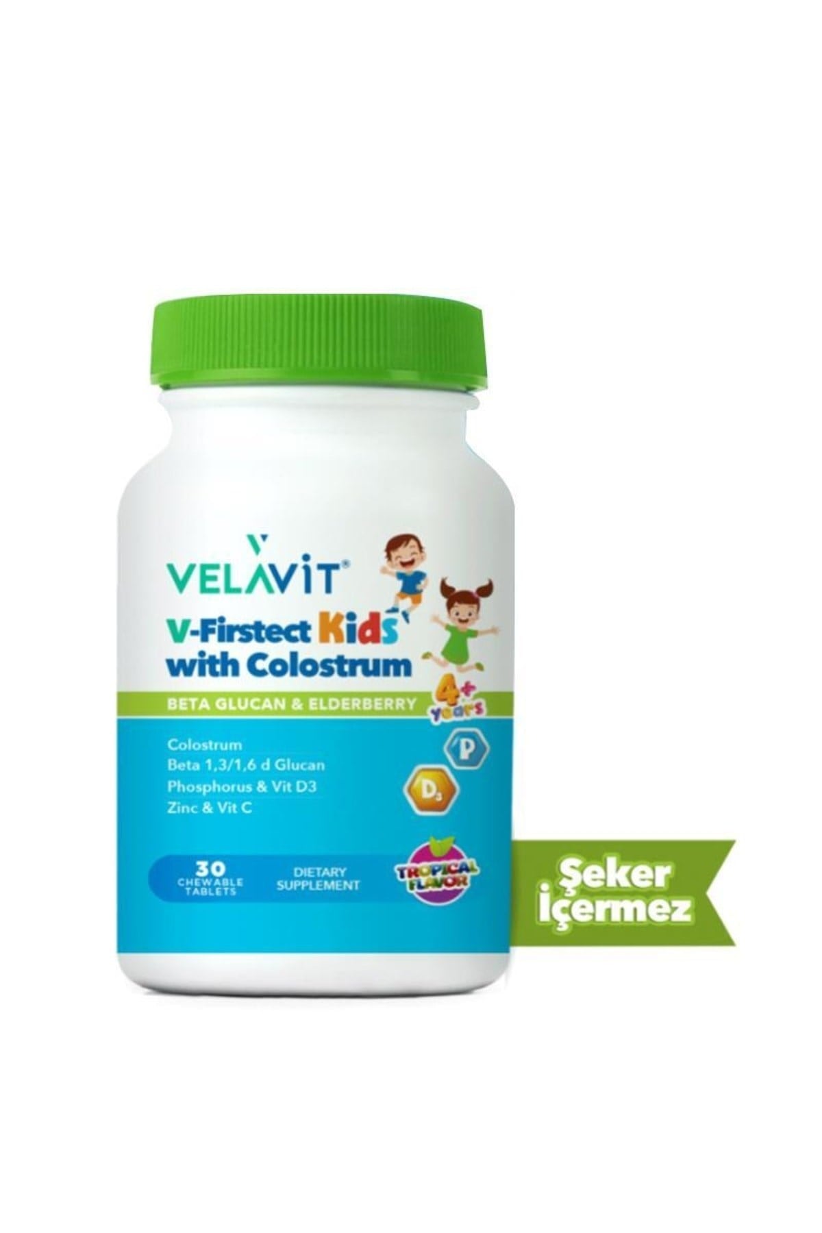 V-firstect Kids With Colostrum Takviye Edici Gıda 30 Kapsül