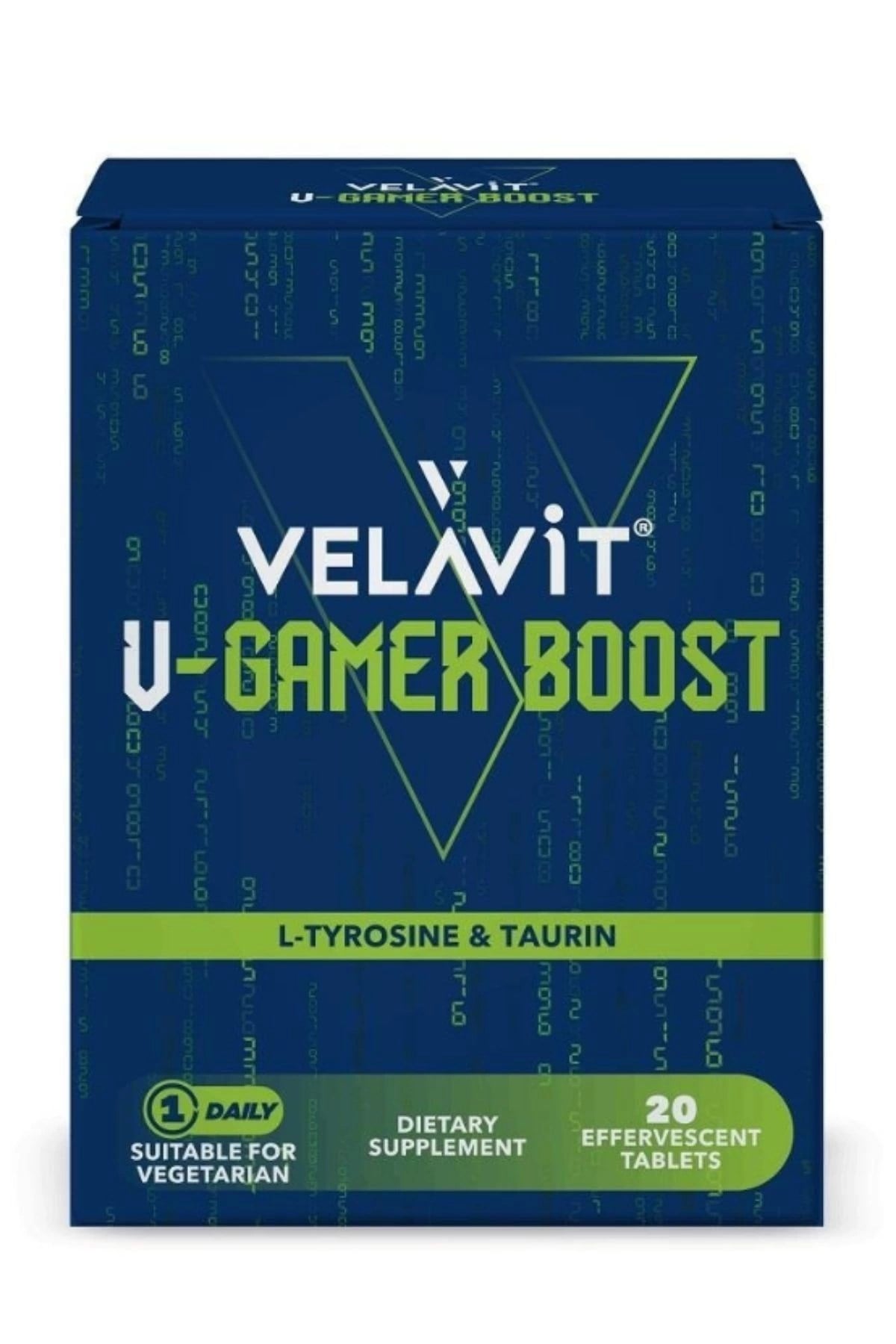 V-Gamer Boost L-tirozin, Taurin ve Ginseng İçeren Takviye Edici Gıda
