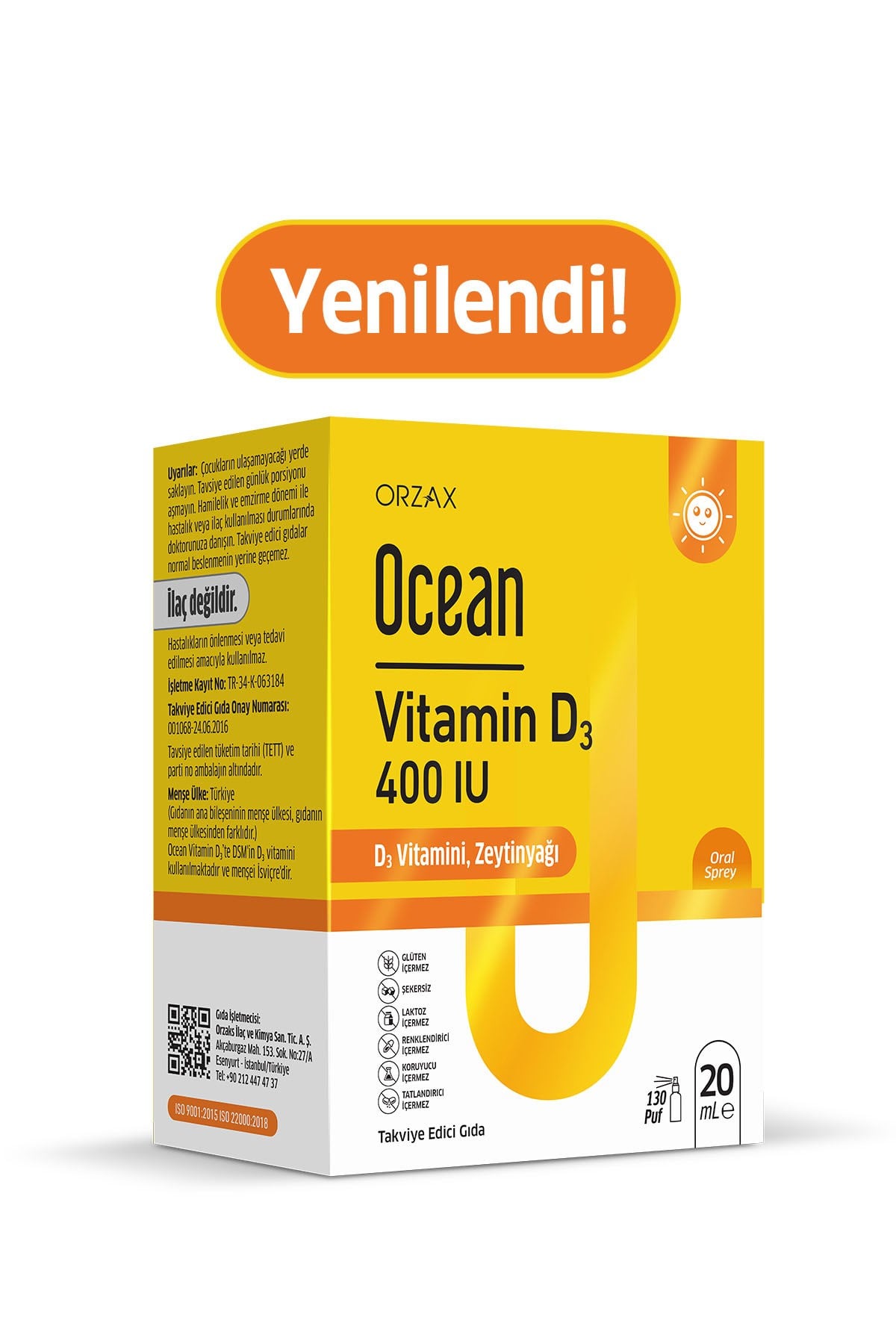 Vitamin D3 400 IU Sprey 20 ml