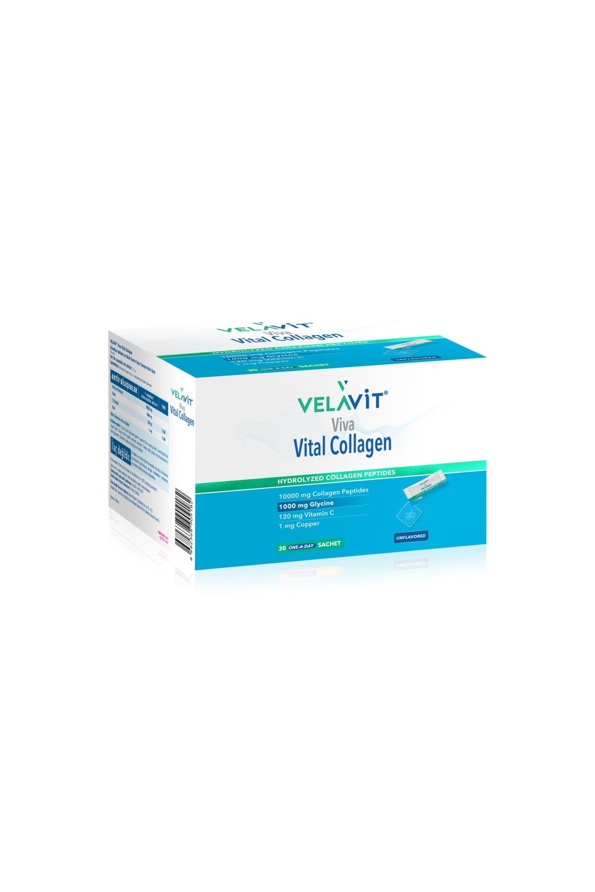 Viva Vital Collagen 30 Toz Saşe 10.000 Mg, Ekstra Glisinli Kollajen