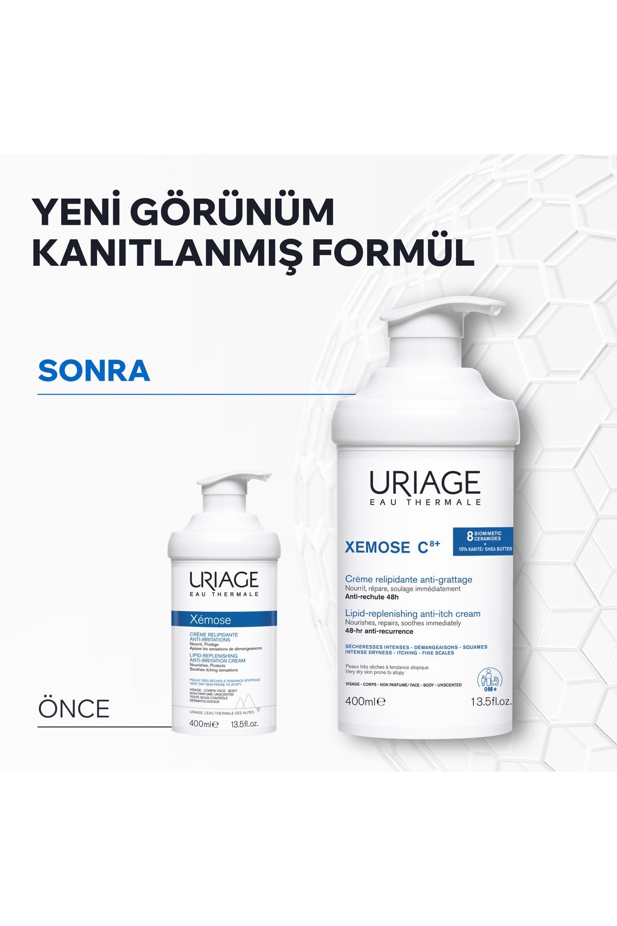 XEMOSE C8+ Atopik ve Çok Kuru Ciltler İçin Karşıtı Yatıştırıcı Krem 400 ml