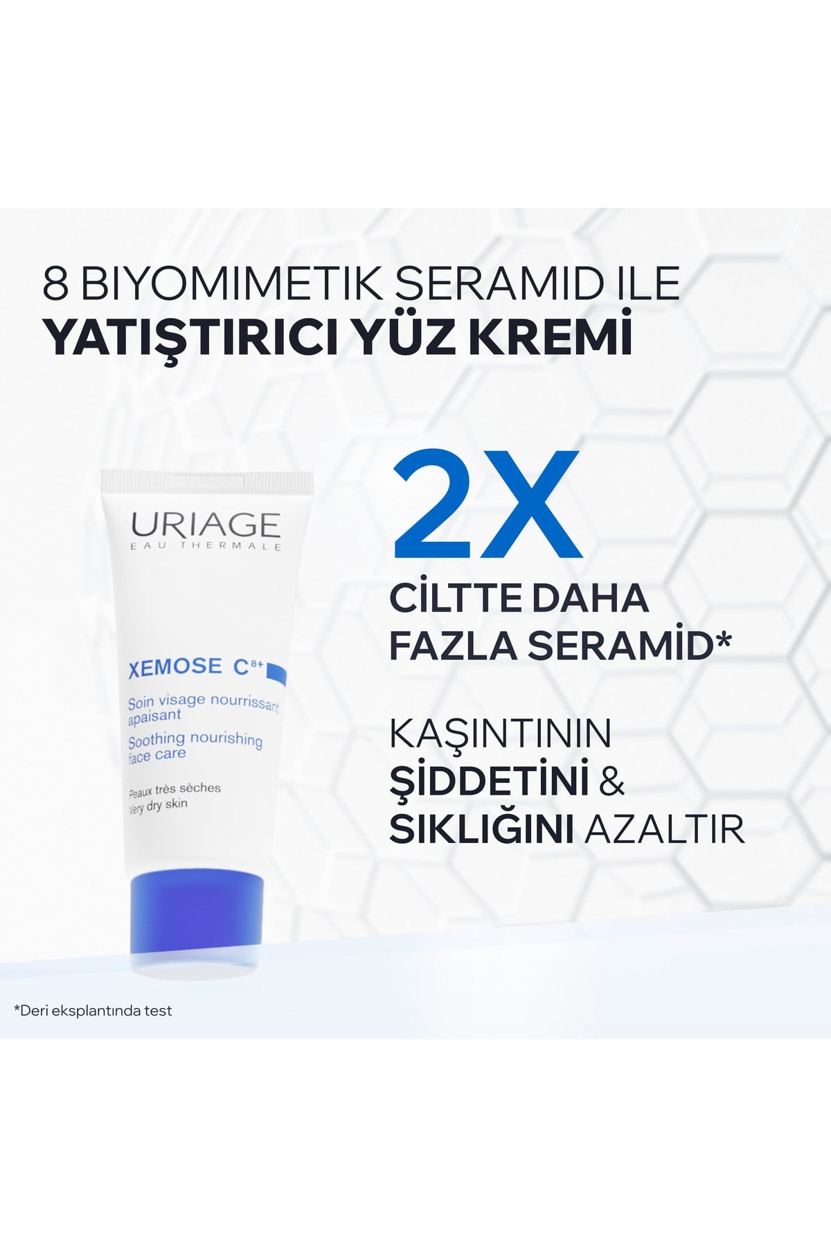 XEMOSE C8+ Atopiye Eğilimli ve Çok Kuru Ciltler İçin Yüz Kremi 40 ml