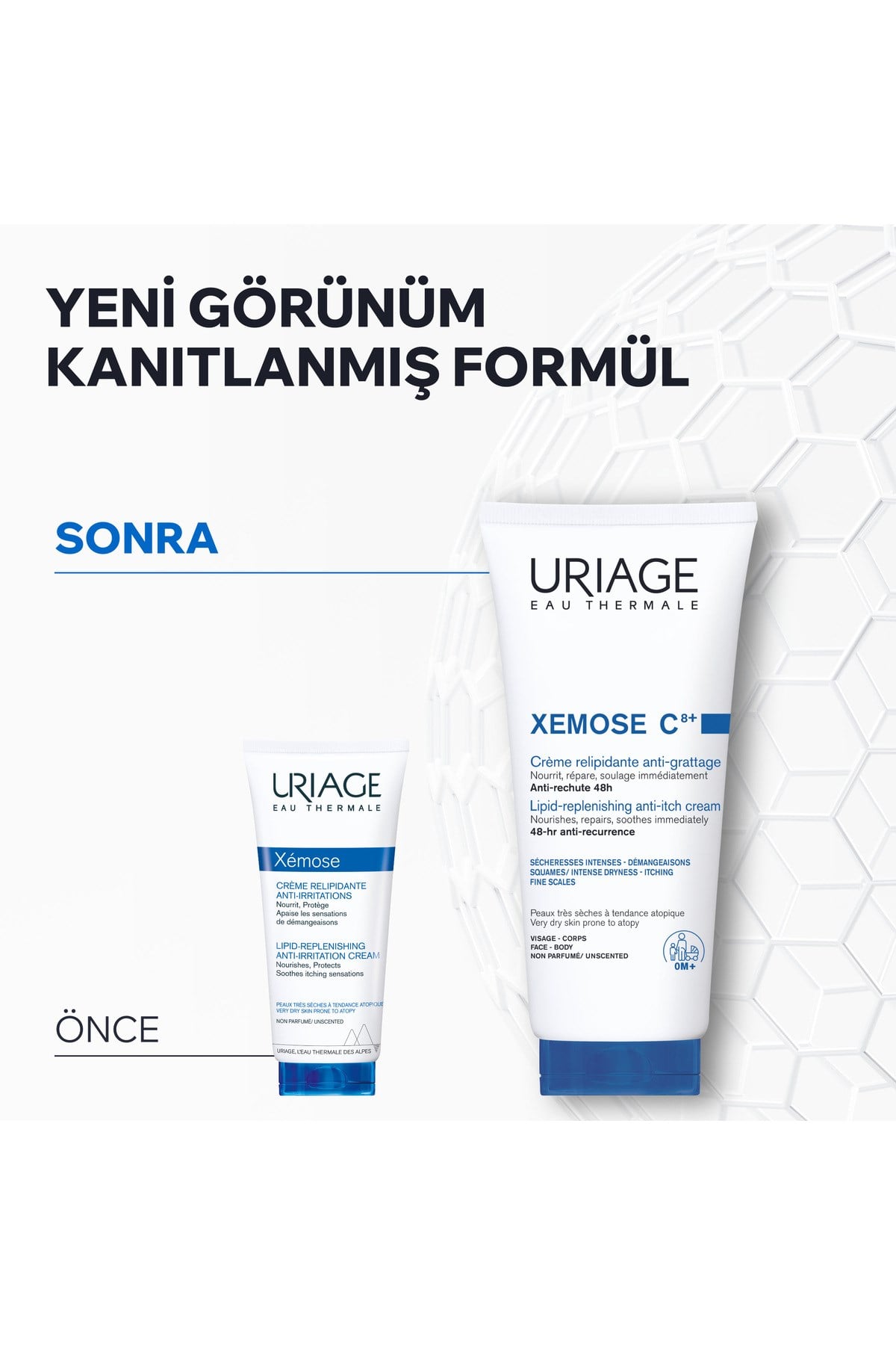XEMOSE C8+ Atopiye Eğilimli ve Çok Kuru Ciltler İçin Kaşıntı Karşıtı Yatıştırıcı Krem 200 ml