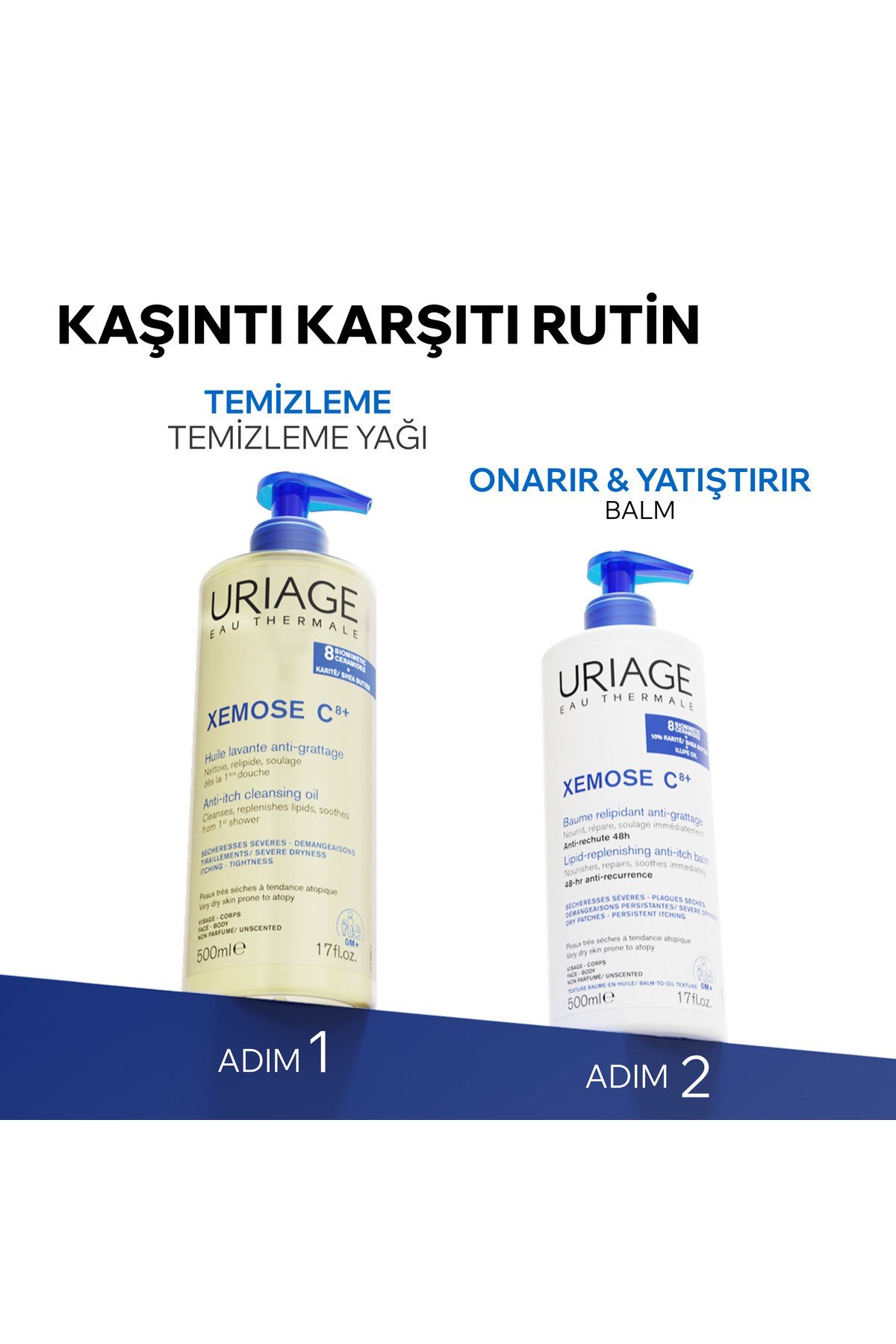 XEMOSE C8+ Atopiye Eğilimli ve Çok Kuru Ciltler İçin Temizleme Yağı 500 ml