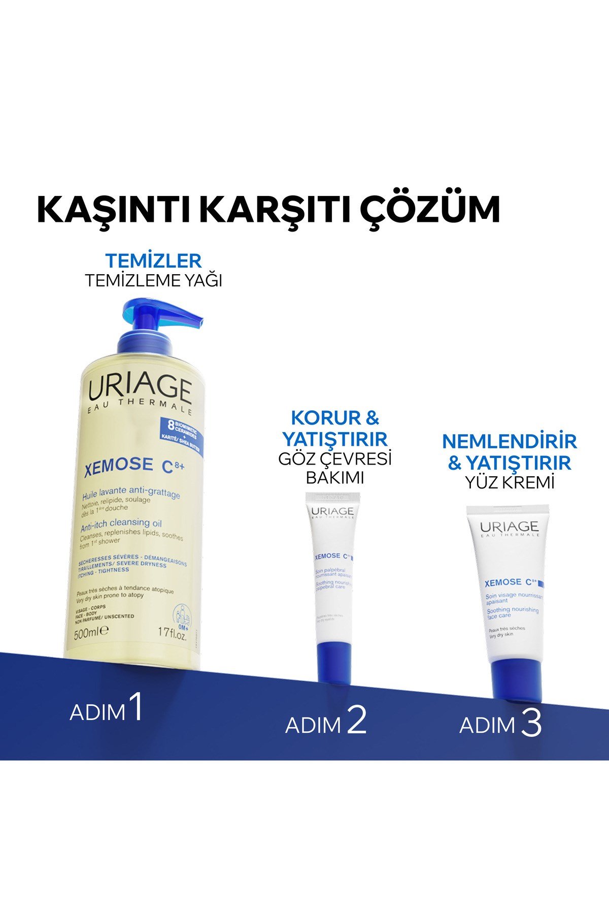XEMOSE C8+ Atopiye Eğilimli ve Çok Kuru Ciltler İçin Göz Çevresi Bakım Kremi 15 ml